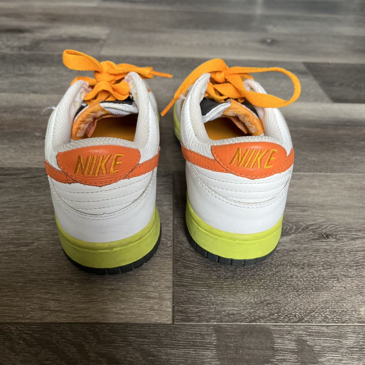 Nike Vintage 2000s Nike SB Dunk Low White Orange Blaze Size 8 W Size US 8 / IT 38 - 5 Thumbnail