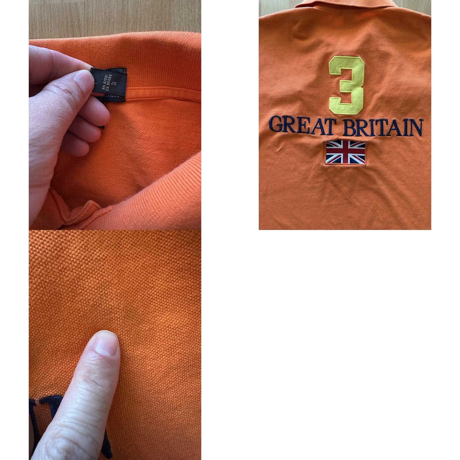 Ralph Lauren VINTAGE Ralph Lauren Great Britain London Chief Keef Polo Shirt Mens 2XL Orange Size US XXL / EU 58 / 5 - 8 Thumbnail