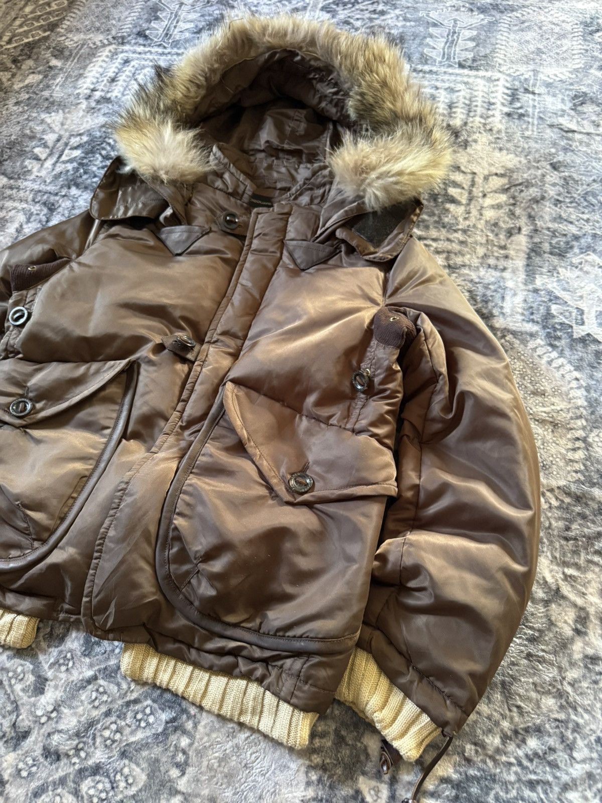 Dsquared2 FW04 Dsquared2 Raccon Fur Hood Padded Jacket Size US M / EU 48-50 / 2 - 3 Thumbnail