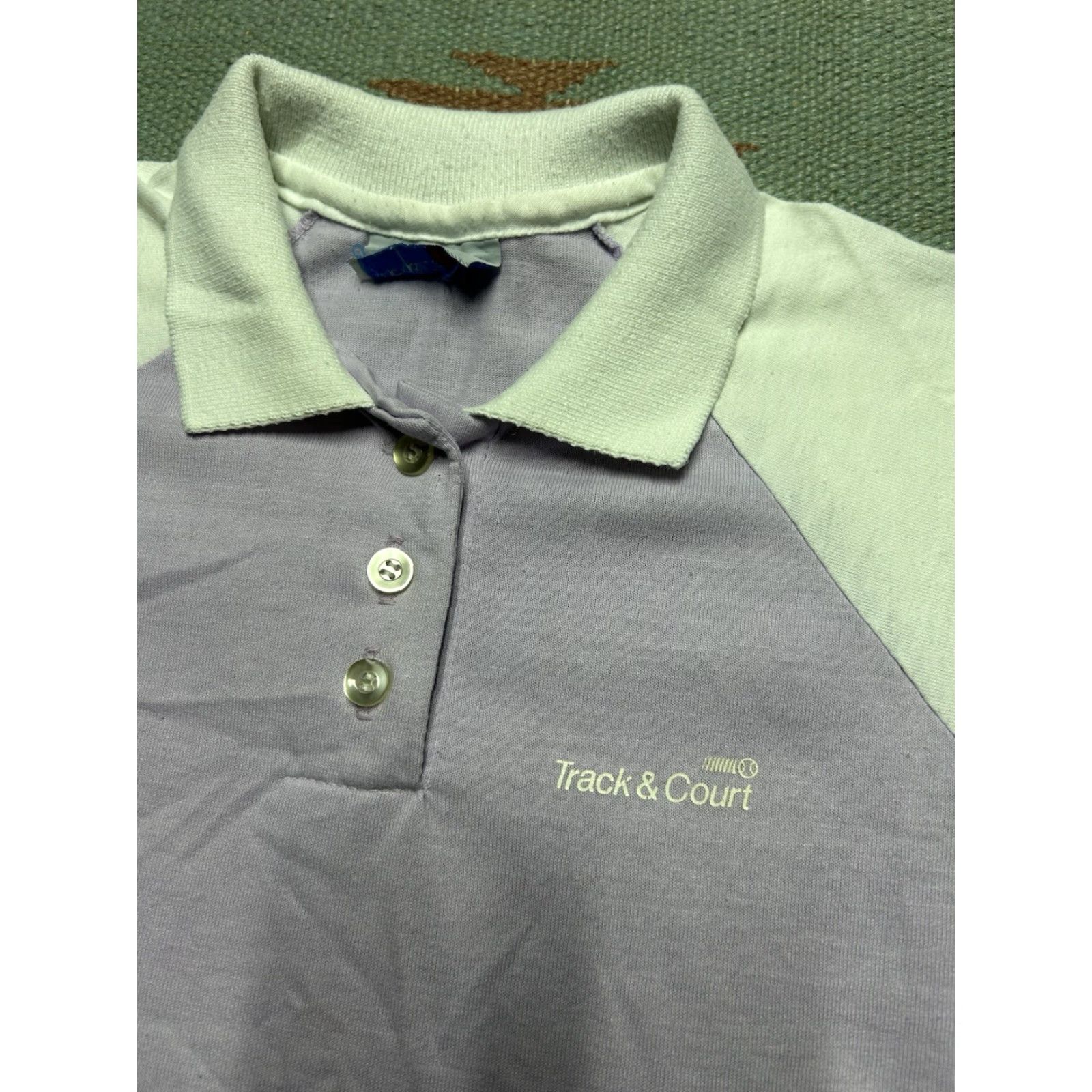 Vintage VINTAGE 80s short sleeve polo shirt striped lilac purple 2 tone soft Sm/Med Mens Polo Shirts 80s Mens Purple Striped Polo Size US M / EU 48-50 / 2 - 3 Thumbnail