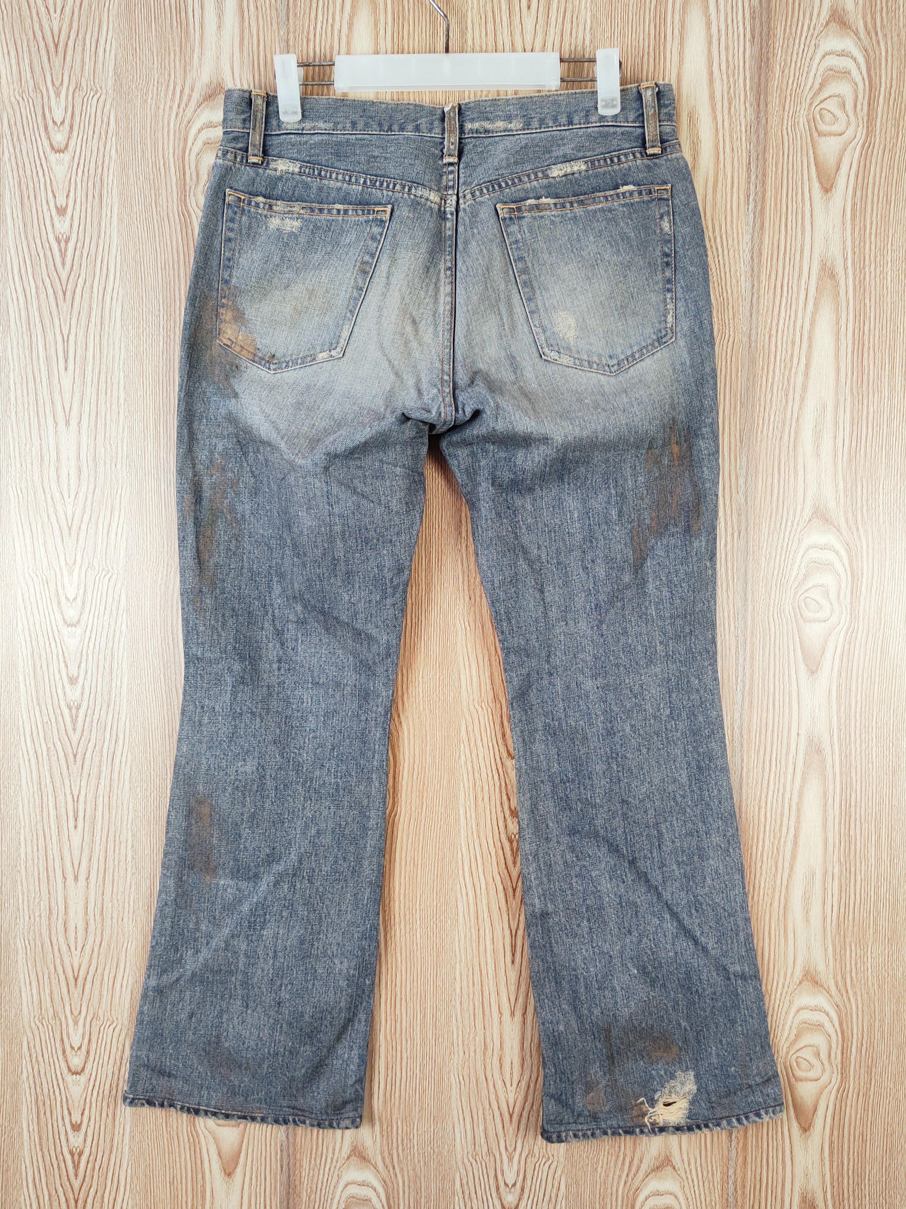Japanese Brand Blue Way Dark Blue Faded Distressed Ripped Jeans #W784 Size US 32 / EU 48 - 7 Thumbnail