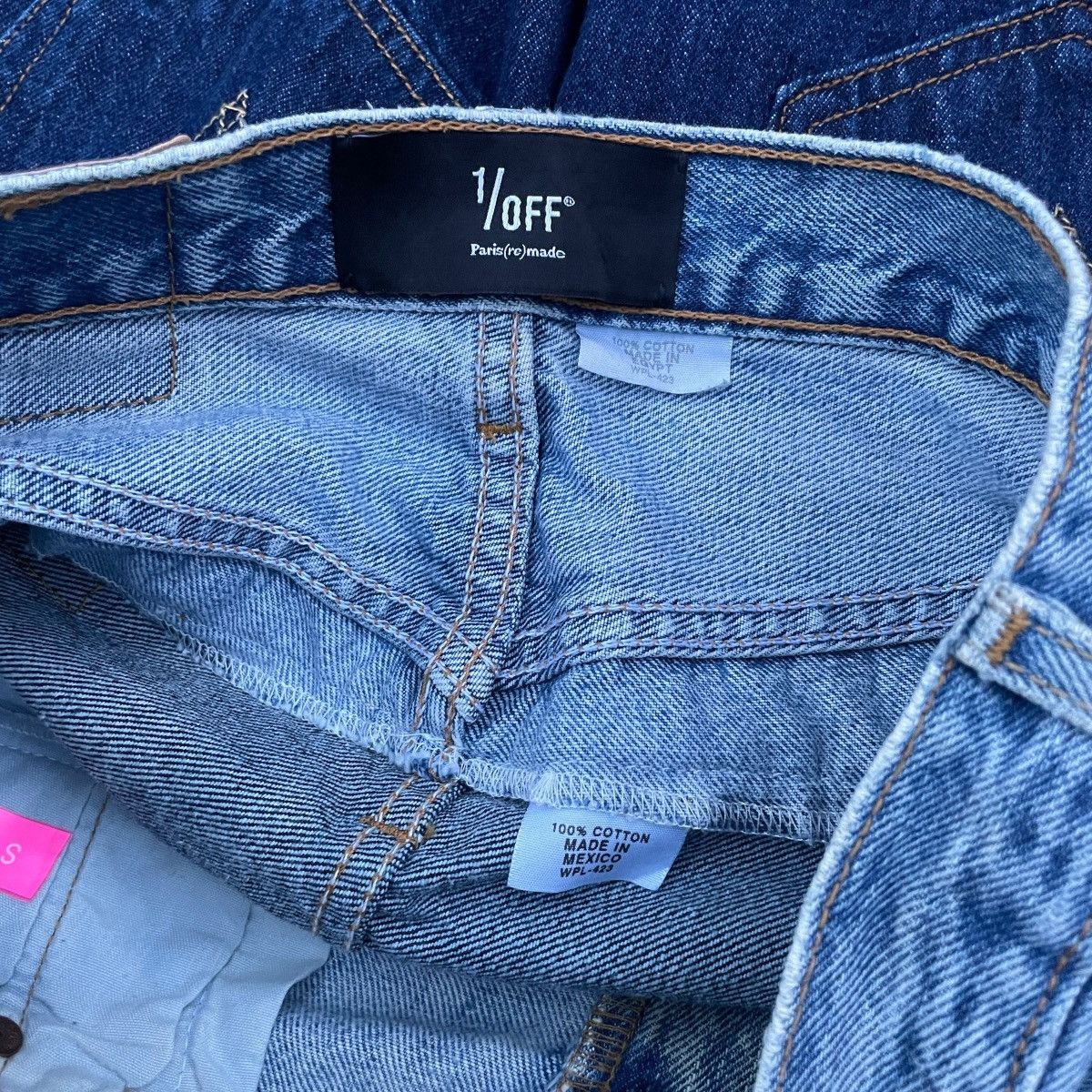 Levi's RARE 1/OFF Paris(re)made Reworked Levi's Double Jeans Size US 28 / EU 44 - 11 Thumbnail