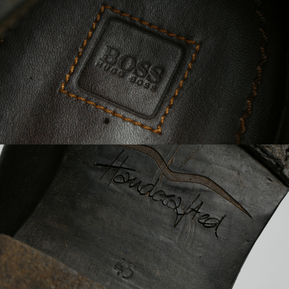 Hugo Boss 00S Avant Garde Perforated Leather Derby Vintage Size US 12 / EU 45 - 14 Thumbnail