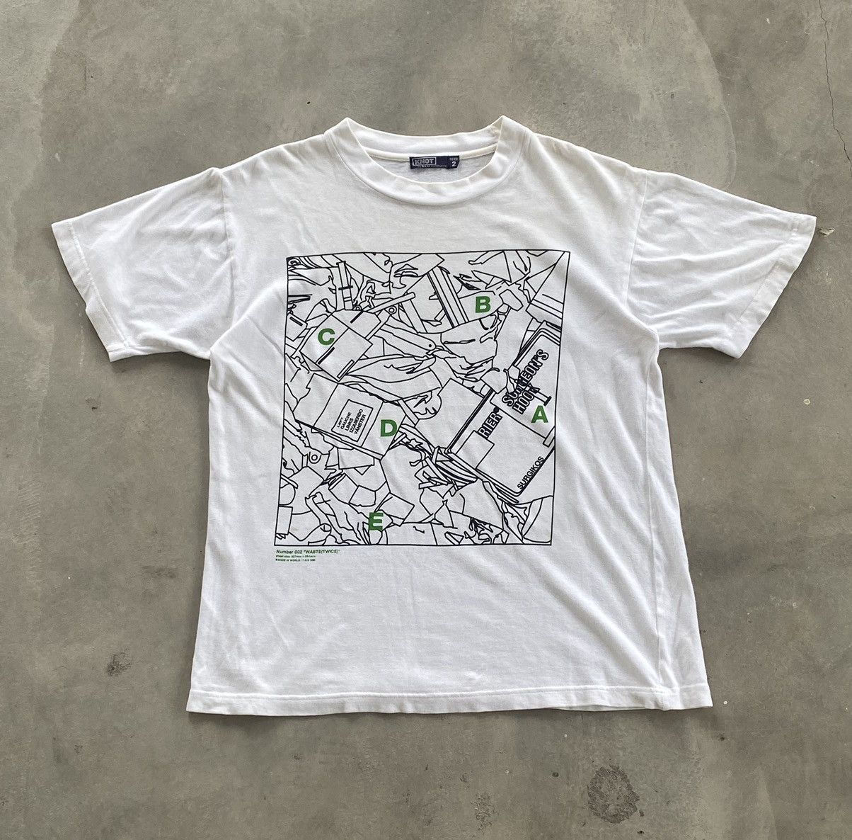 Japanese Brand WASTE TWICE KNOT SURGEON TEE Size US L / EU 52-54 / 3 - 1 Thumbnail