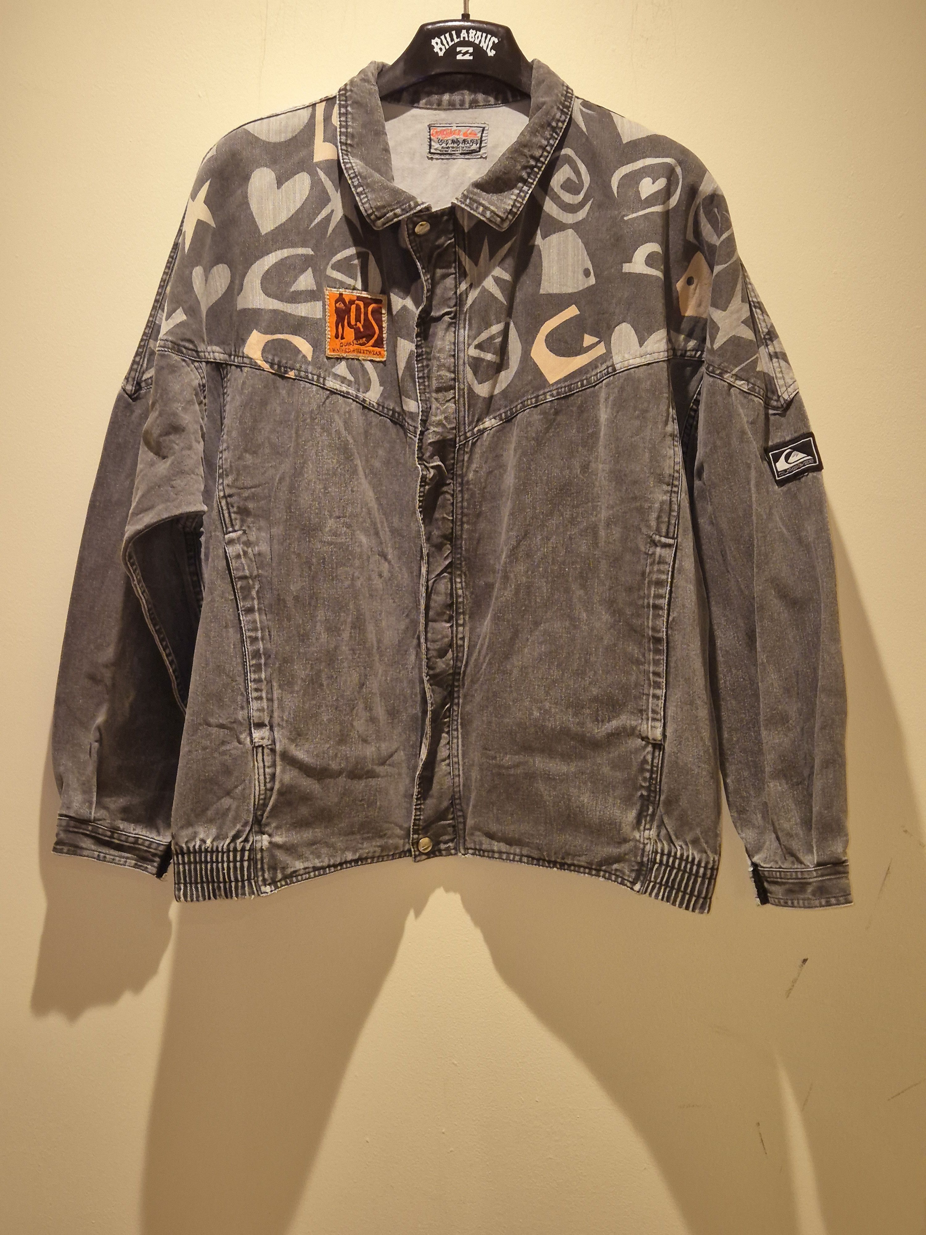 Quiksilver Quiksilver Used and Abused Rare 1988 Denium Jacket Size XL Size US XL / EU 56 / 4 - 1 Thumbnail