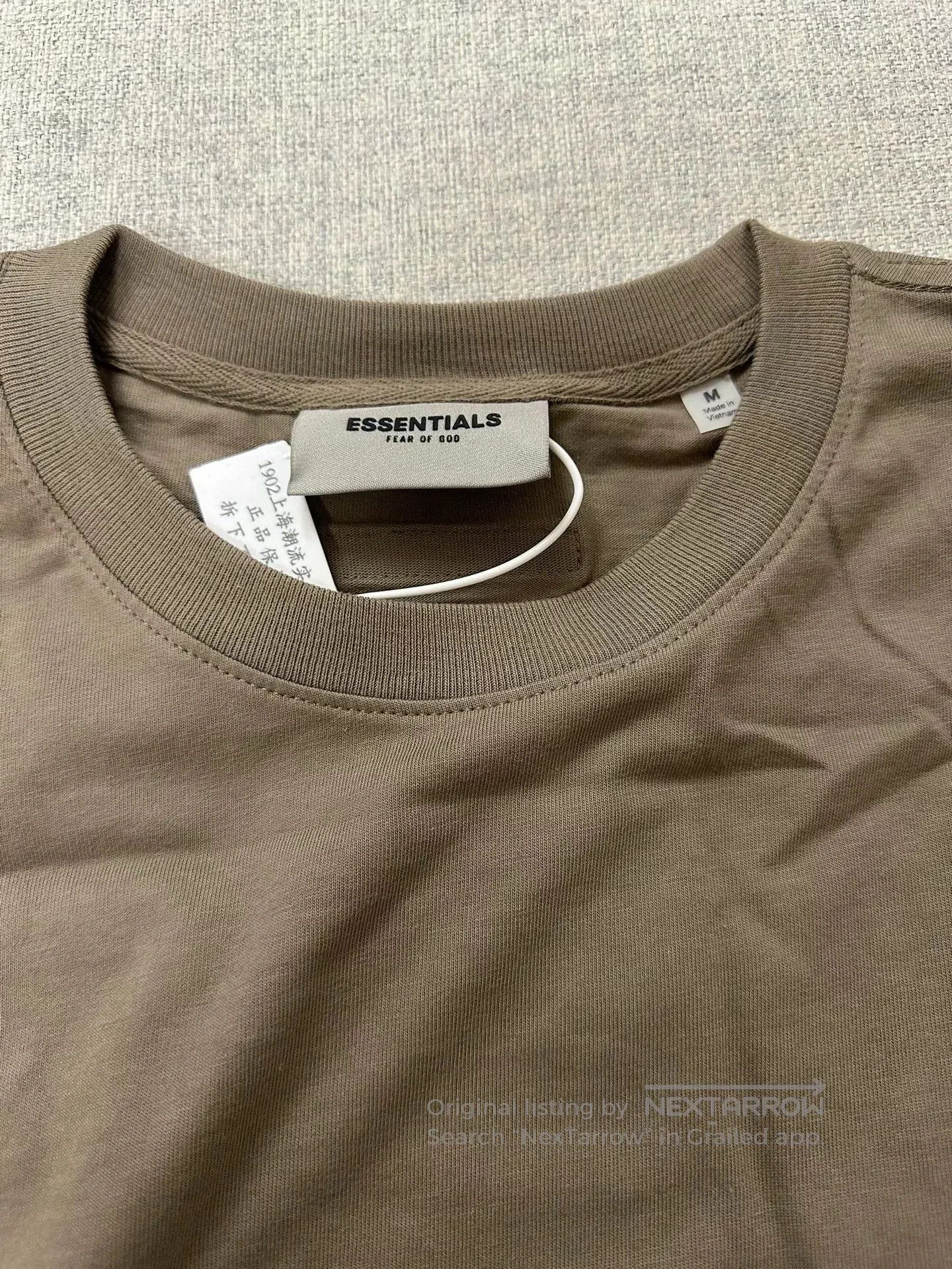 Fear of God FOG Essentials SS21 Taupe Short Sleeve M. Size US M / EU 48-50 / 2 - 5 Thumbnail