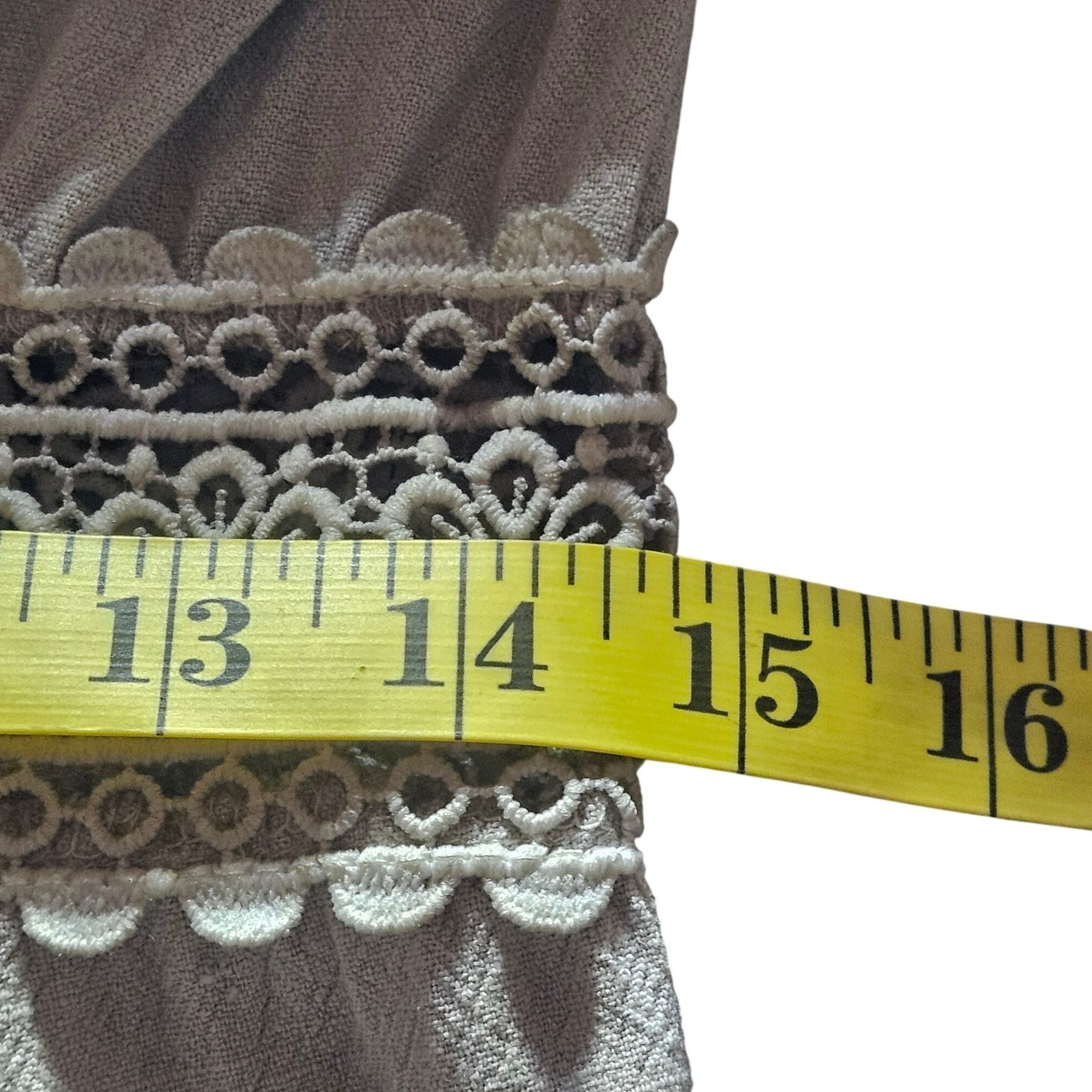 Other Gimmicks Tan Maxi Kimono Duster Lace S Resort wear Artisan N Size S / US 4 / IT 40 - 12 Thumbnail