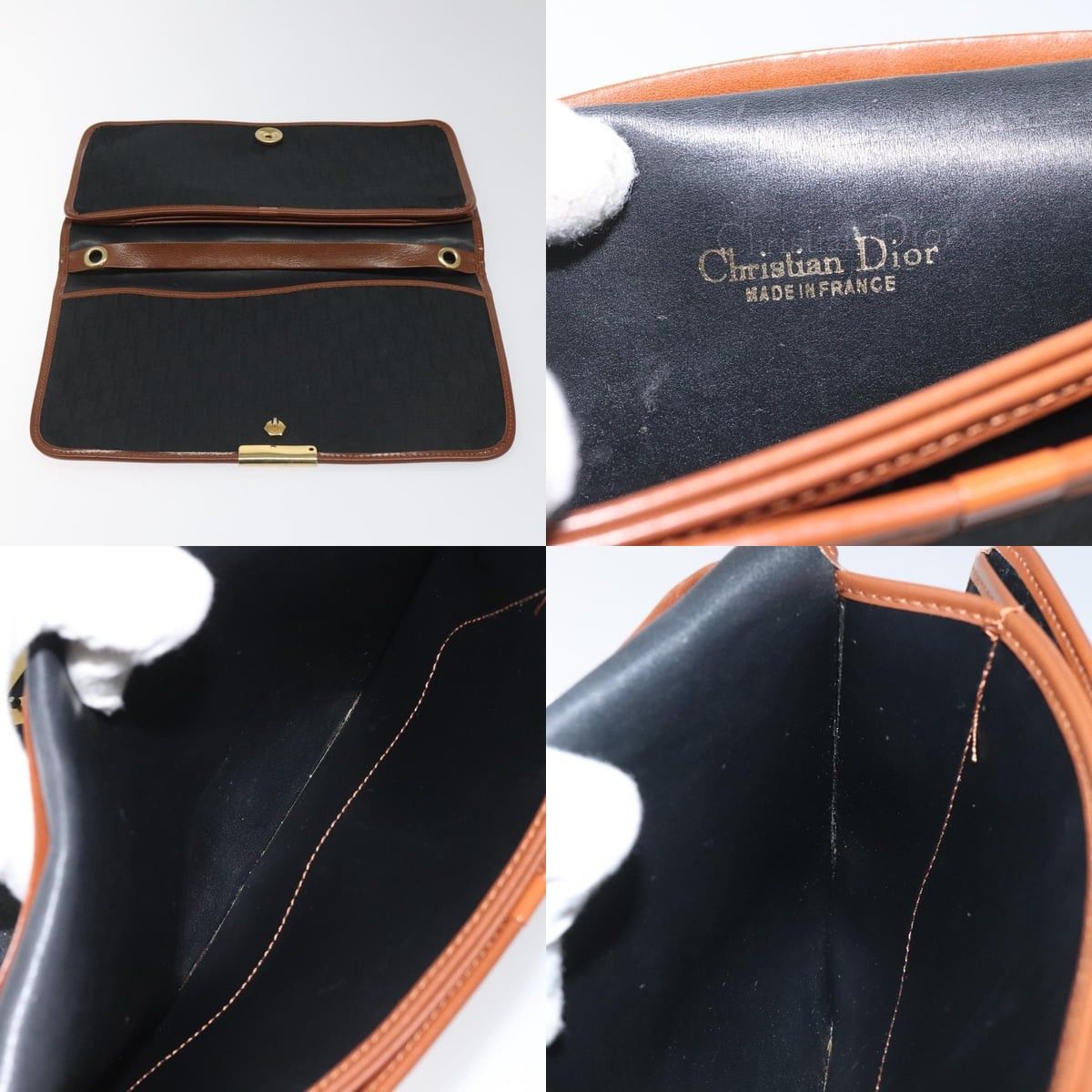 Dior DIOR Trotter Canvas Shoulder Bag Black Size ONE SIZE - 11 Thumbnail