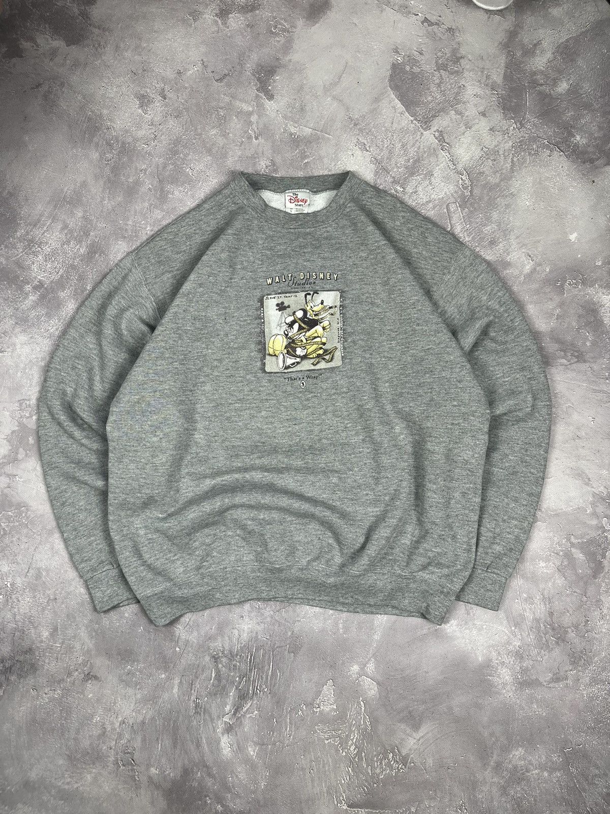 Disney Vintage 90s Walt Disney “That’s a Wrap” Grey Sweatshirt Size US L / EU 52-54 / 3 - 1 Thumbnail