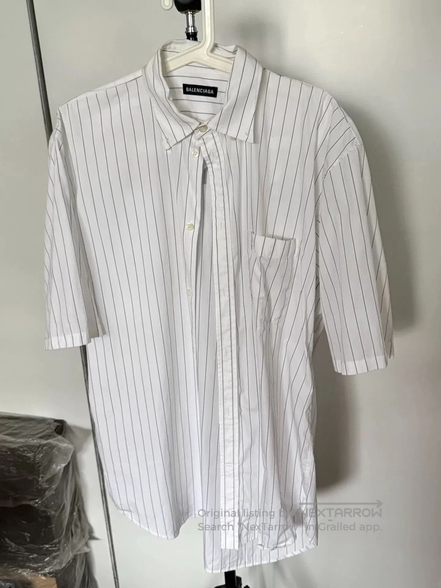 Balenciaga balenciaga striped shirt uni size 38. Size US M / EU 48-50 / 2 - 2 Thumbnail