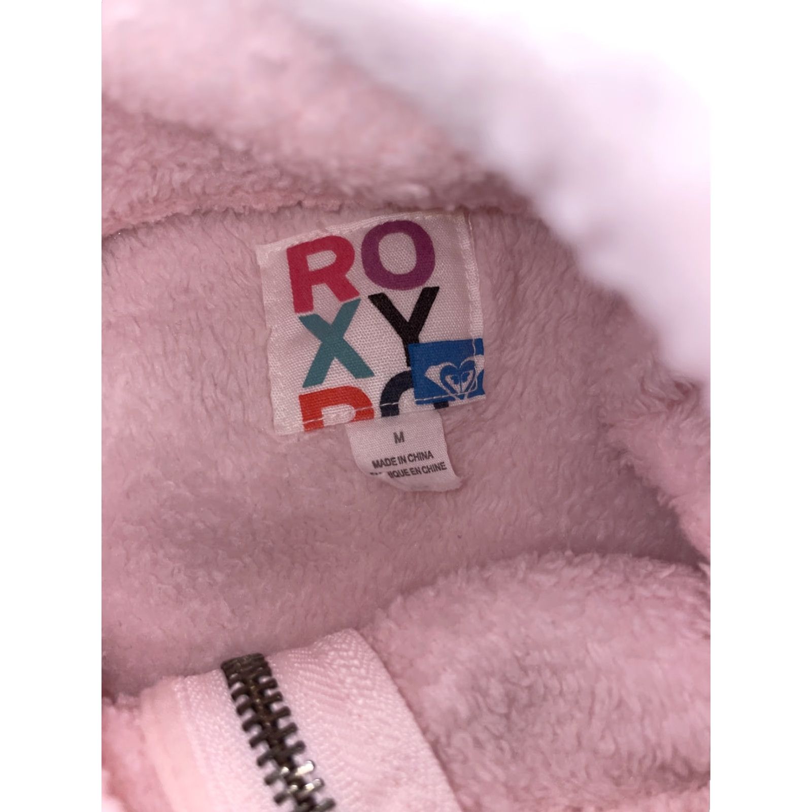 Vintage Roxy Hoodie Pink Medium Womens Regular Full Zip Activewear 17x21 Size M / US 6-8 / IT 42-44 - 4 Thumbnail