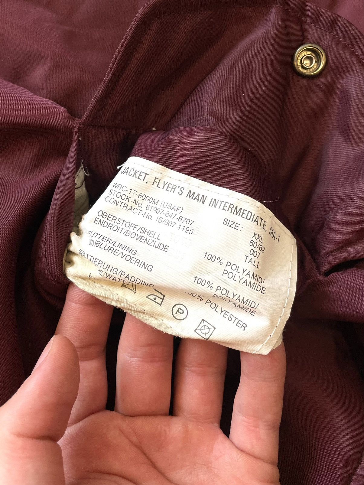 Vintage Vintage CWU MA-1 Flight Military Bomber Jacket Boxy Size US XXL / EU 58 / 5 - 5 Thumbnail