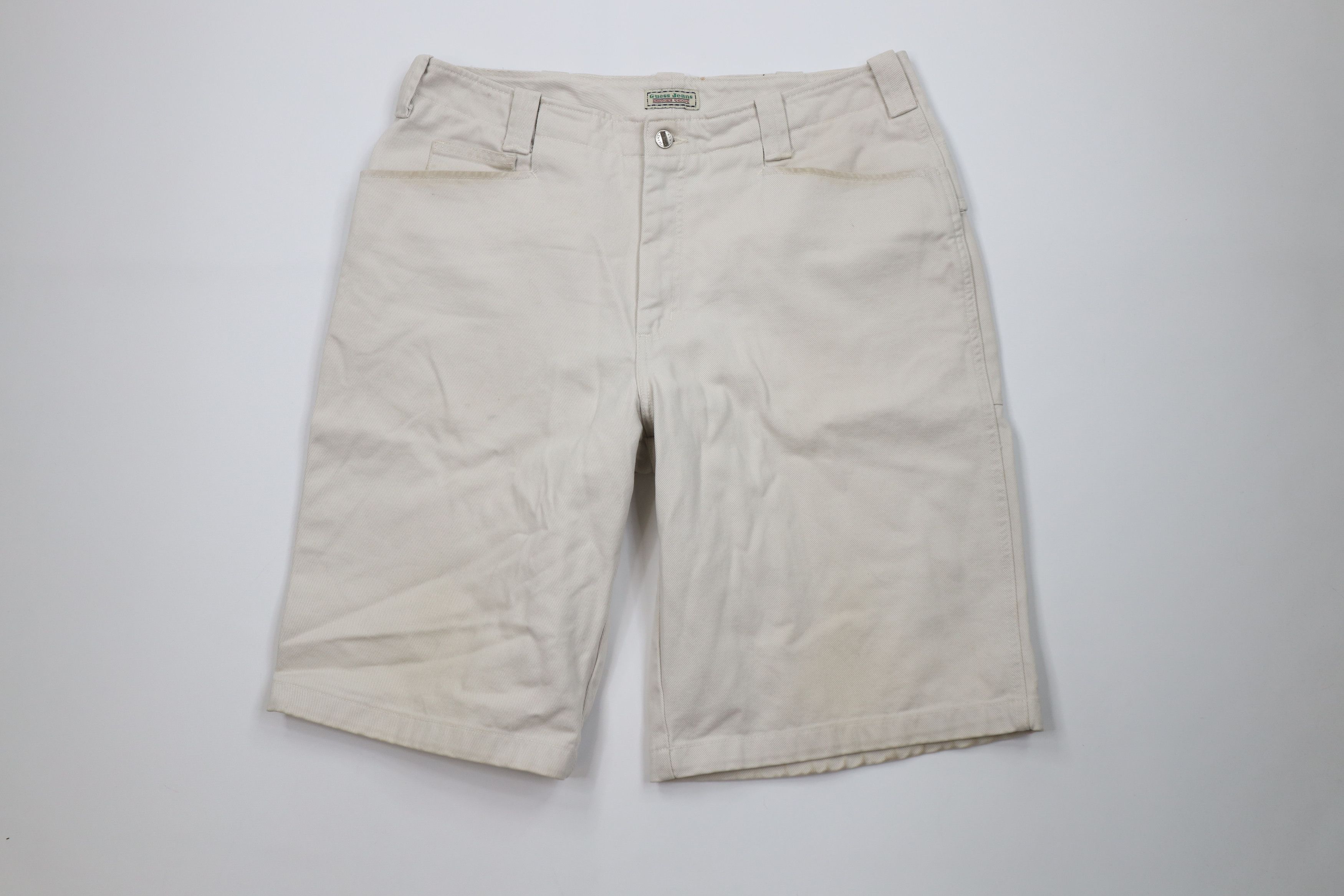 Guess Vintage 90s Guess Spell Baggy Big Pocket Denim Shorts USA Size US 38 / EU 54 - 1 Thumbnail
