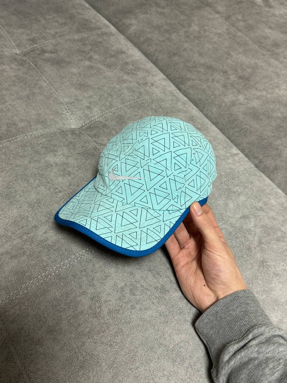 Nike Vintage Nike Reflective Swoosh Drill cap hat blue Size ONE SIZE - 2 Thumbnail