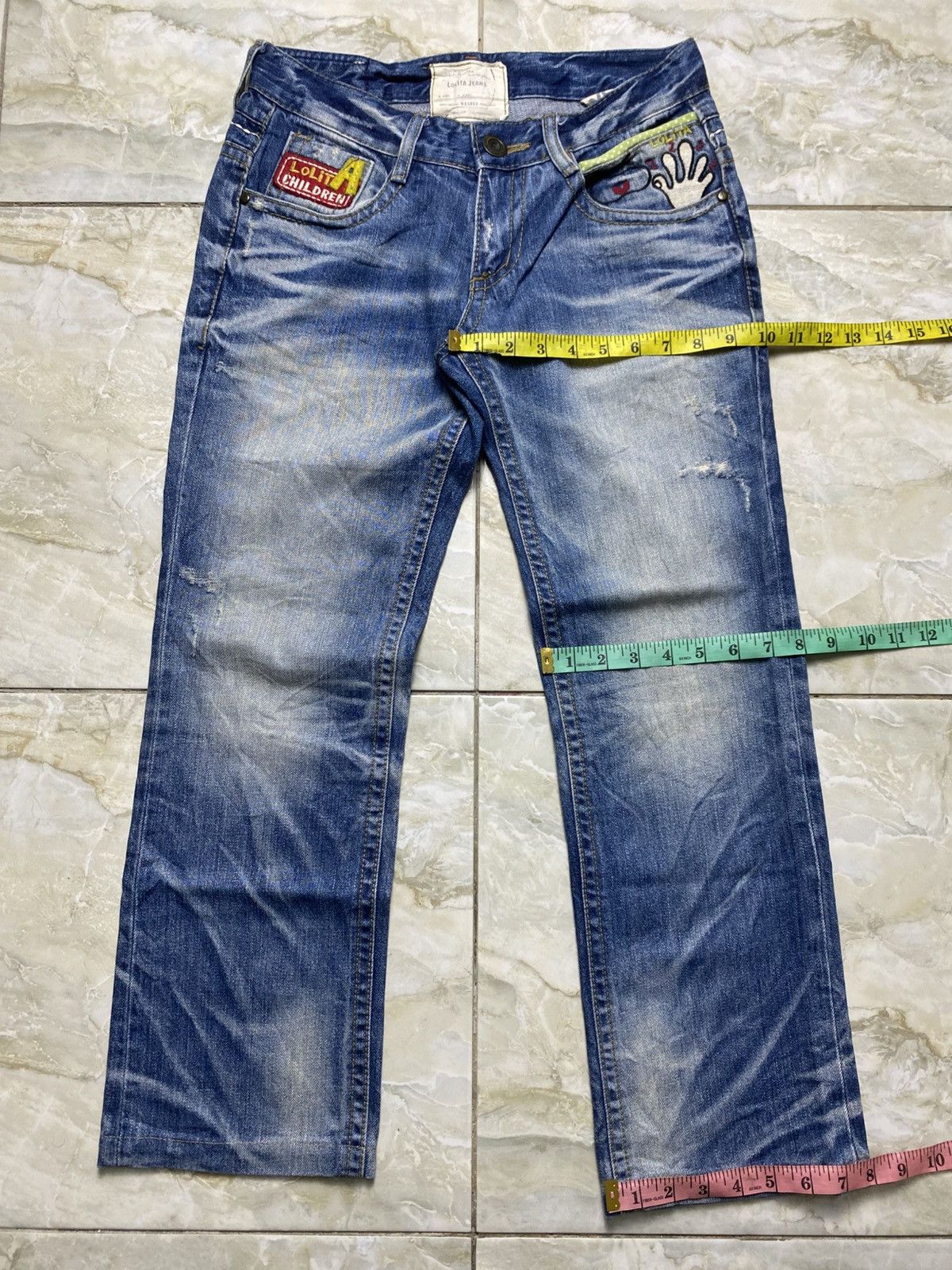 Japanese Brand Rare Lolita Children Distressed Jeans Size US 28 / EU 44 - 6 Thumbnail