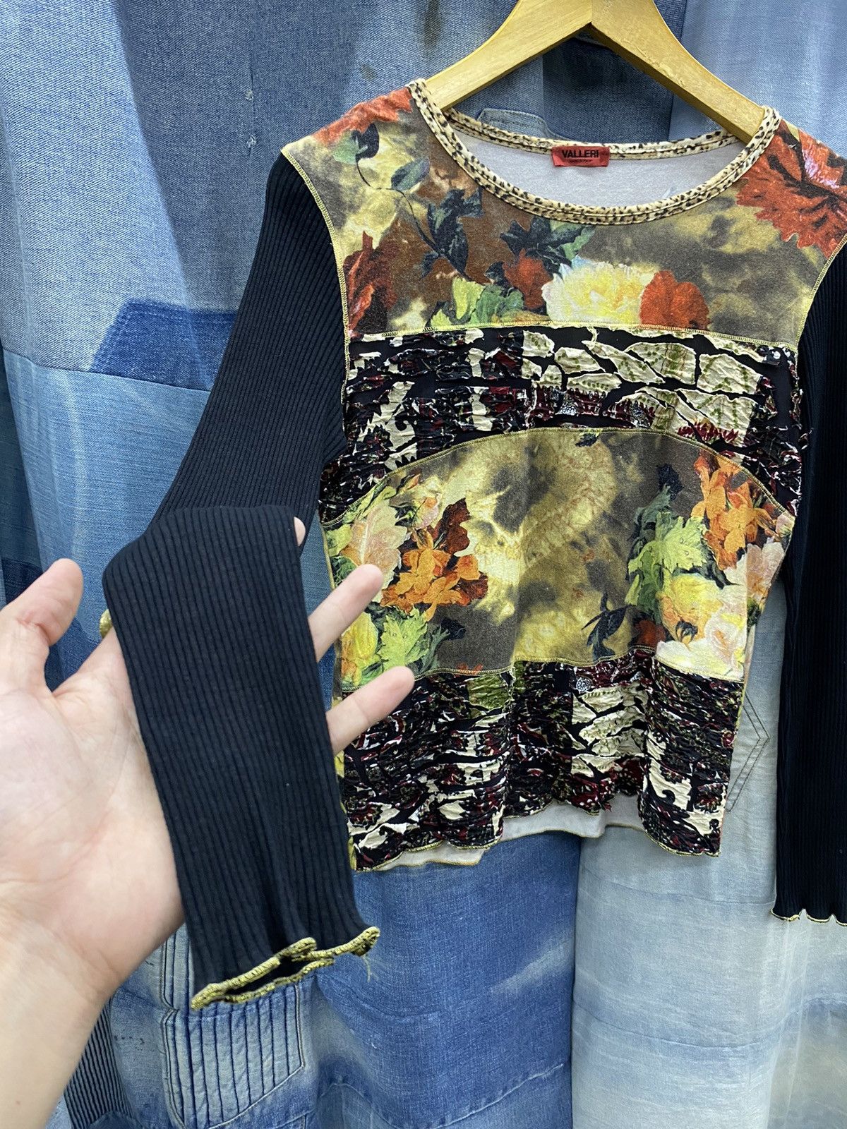 Designer × Seditionaries jean paul gaultier style valleri 90s longsleeve italy Size S / US 4 / IT 40 - 5 Thumbnail