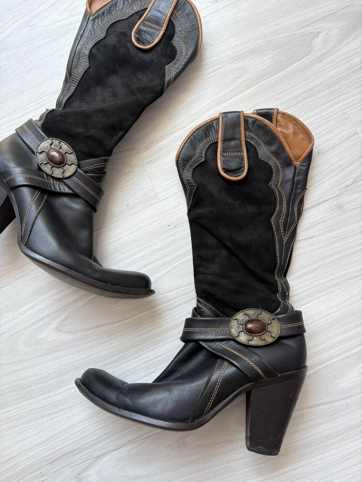 Vintage Y2k leather boots Size US 8 / IT 38 - 20 Thumbnail