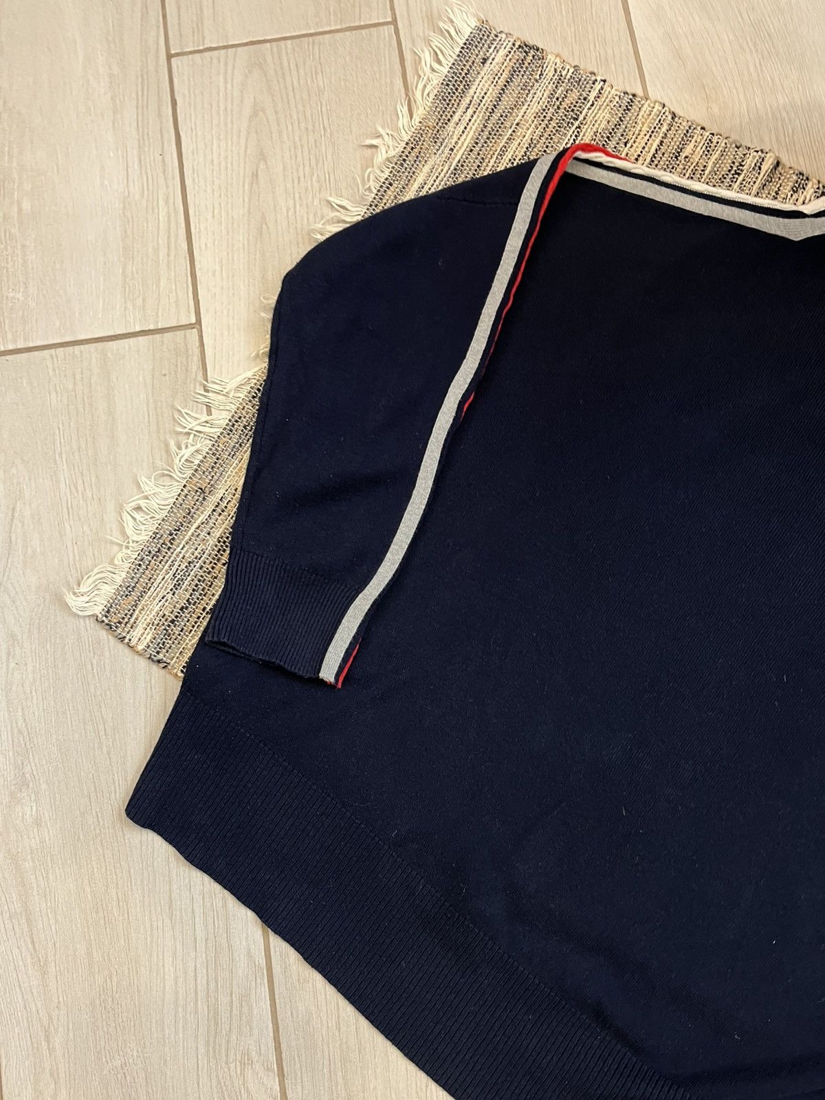 Tommy Hilfiger Vintage Tommy Hilfiger Sweater Oversize navy minimalistic Size US XL / EU 56 / 4 - 9 Thumbnail