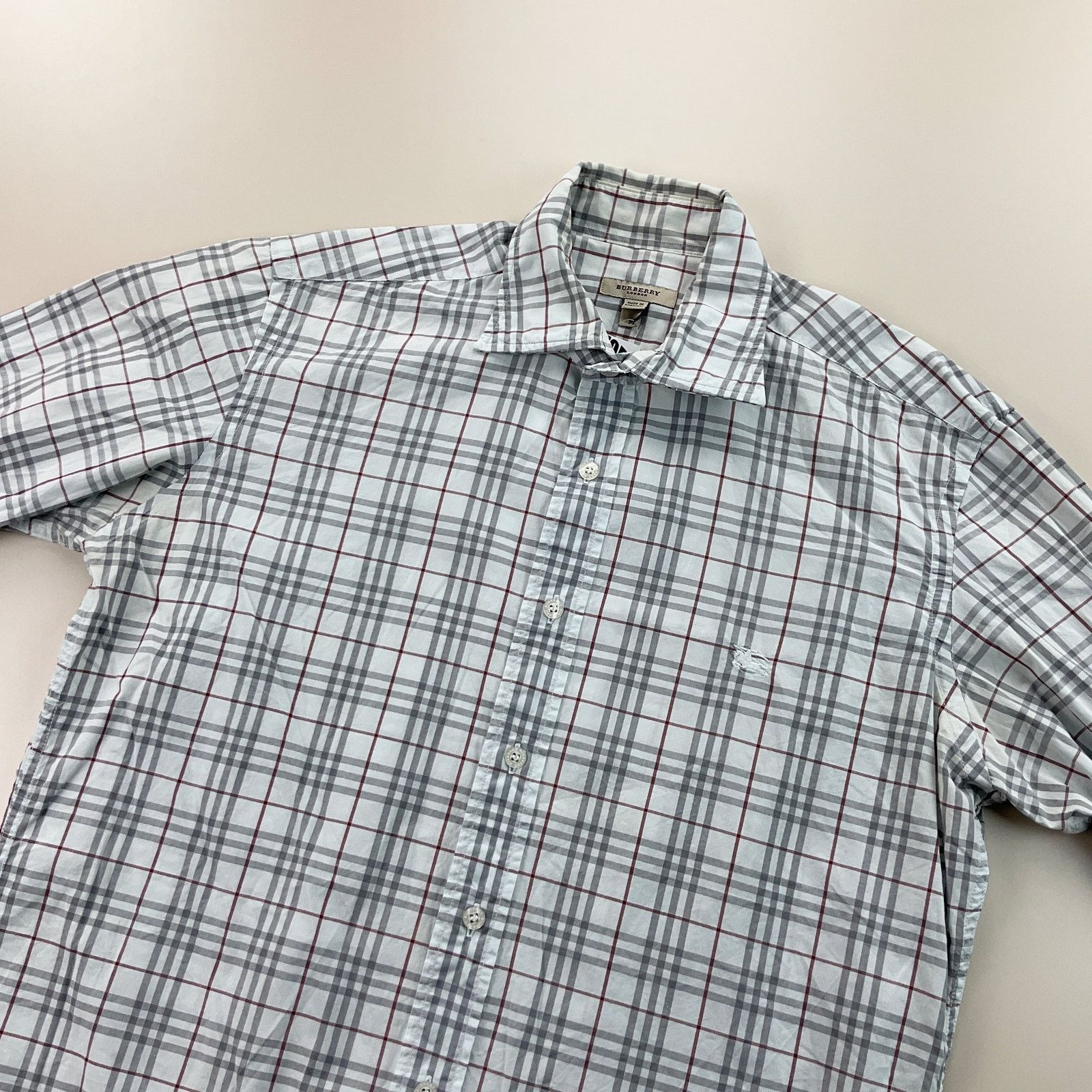 Burberry Modernes Burberry Nova Check Shirt - Medium mens grey Size US M / EU 48-50 / 2 - 3 Thumbnail