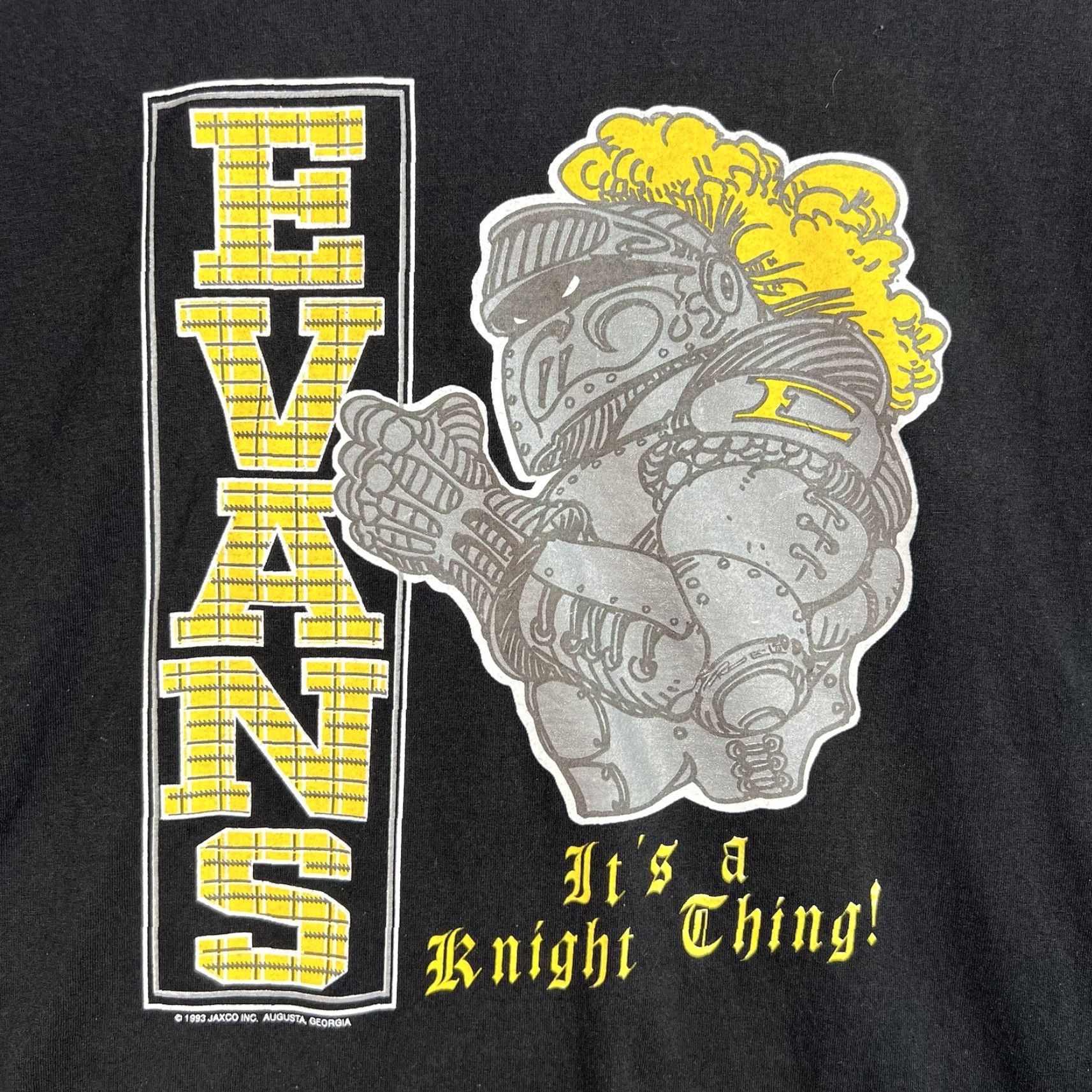 Vintage VINTAGE 90s Knights Armor Graphic Tee Shirt Adult XL Black Mens Size US XL / EU 56 / 4 - 4 Thumbnail
