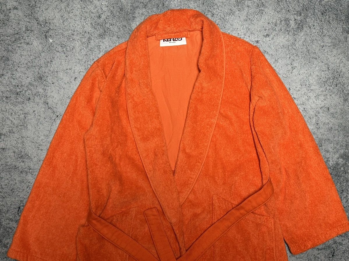 Kenzo Kenzo Paris Maison Tiger Big Logo Embroidery Bathrobe Size US S / EU 44-46 / 1 - 6 Thumbnail