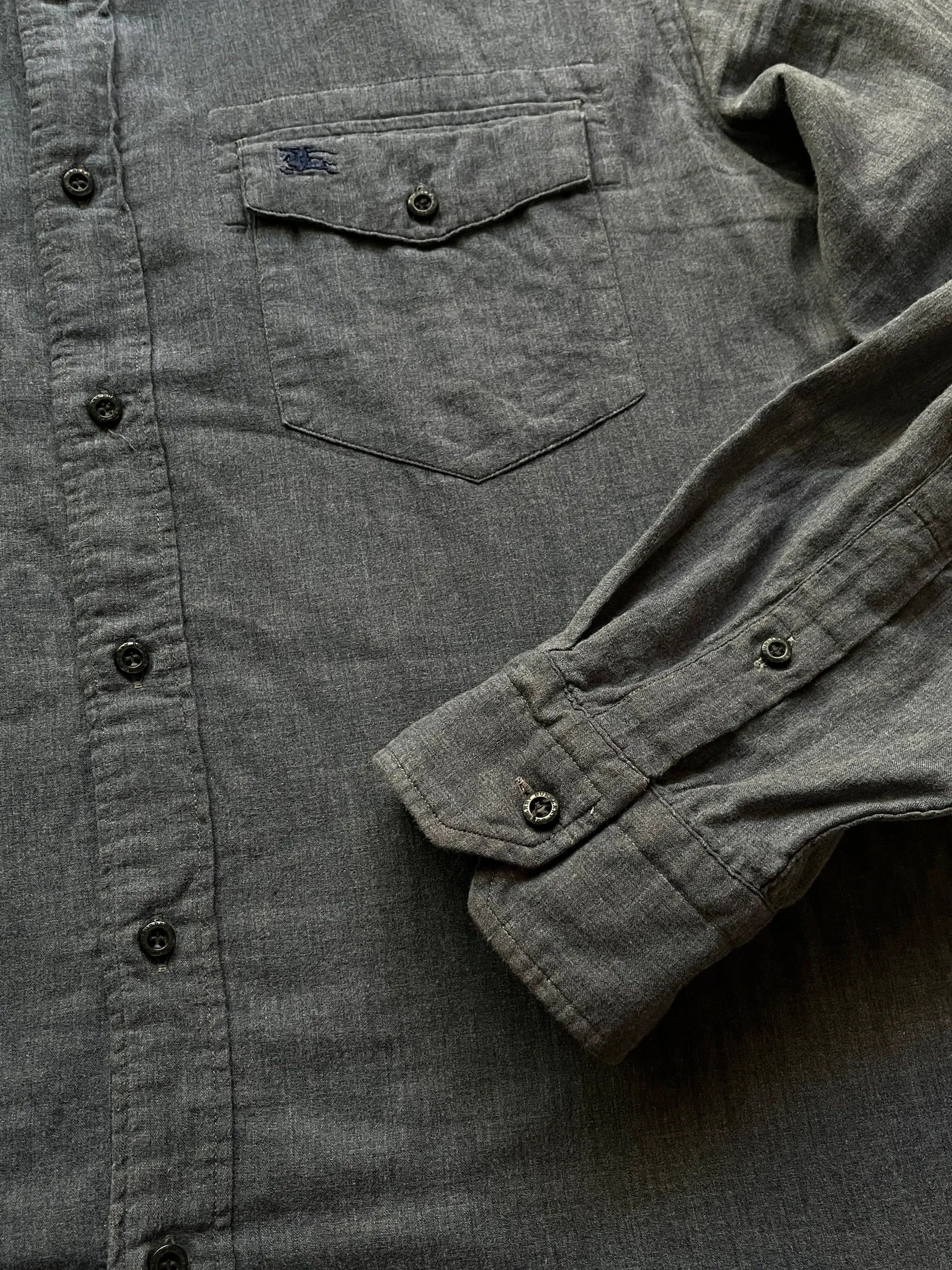 Burberry Burberry London Sz XL Shirts Grey Size US XL / EU 56 / 4 - 14 Thumbnail