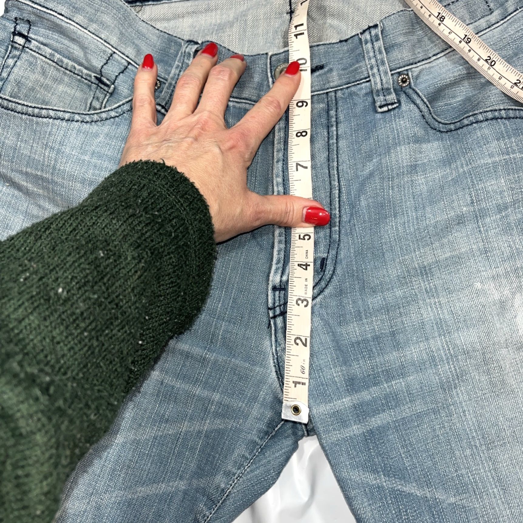 Express Express ROCCO Slim Fit Straight Jeans Men’s 34x34 Cotton Light Blue Denim 34 90s City USA Mens Regular Jeans Size US 34 / EU 50 - 4 Thumbnail