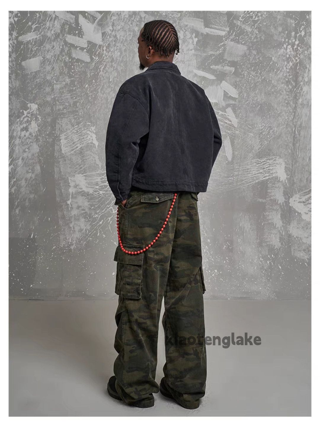 Designer × Vintage washed faded loose baggy camo skate hiphop cargo pants Size US 28 / EU 44 - 8 Thumbnail
