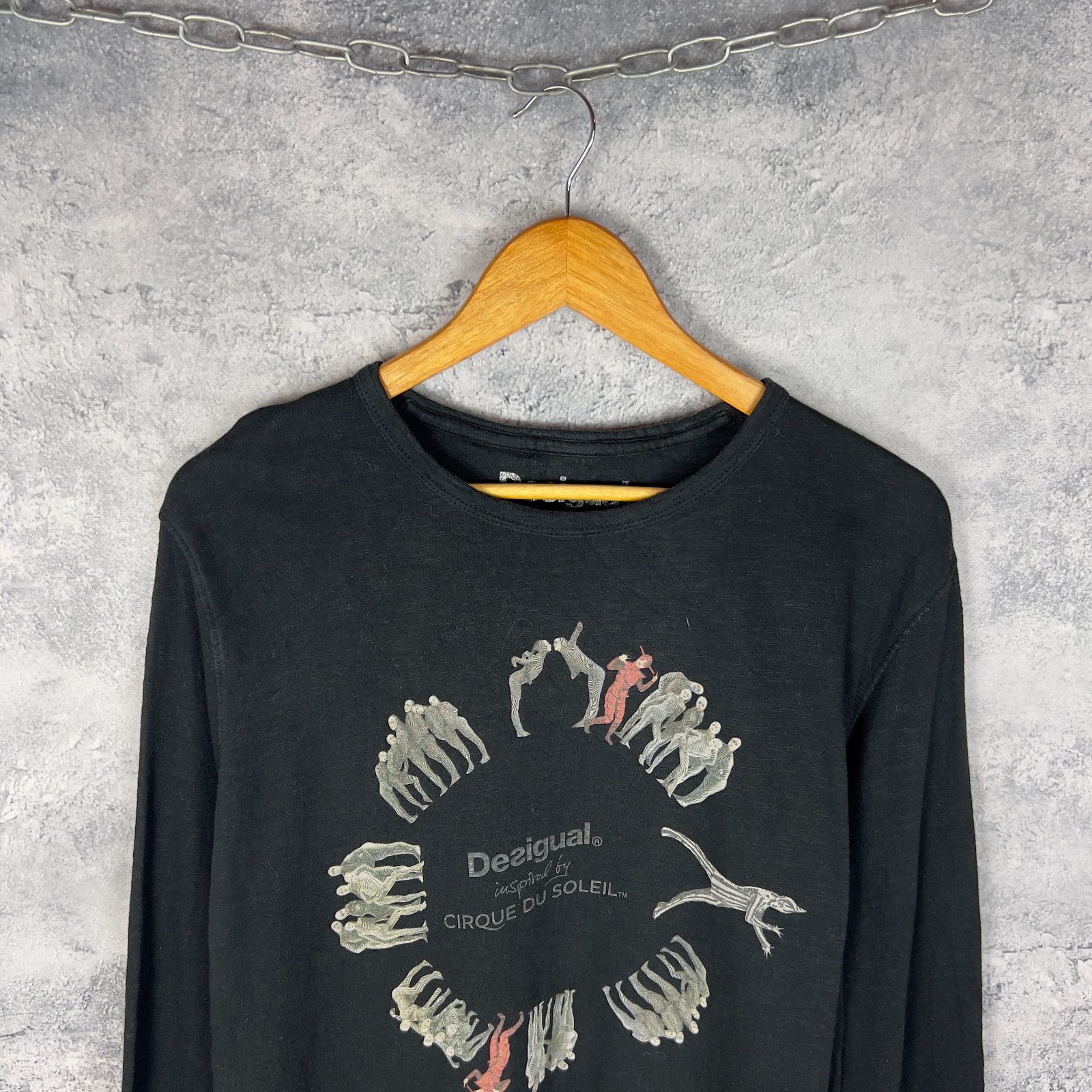 Desigual Desigual Cirque Du Soleil Tee Women's Size L Black ` Size L / US 10 / IT 46 - 2 Thumbnail