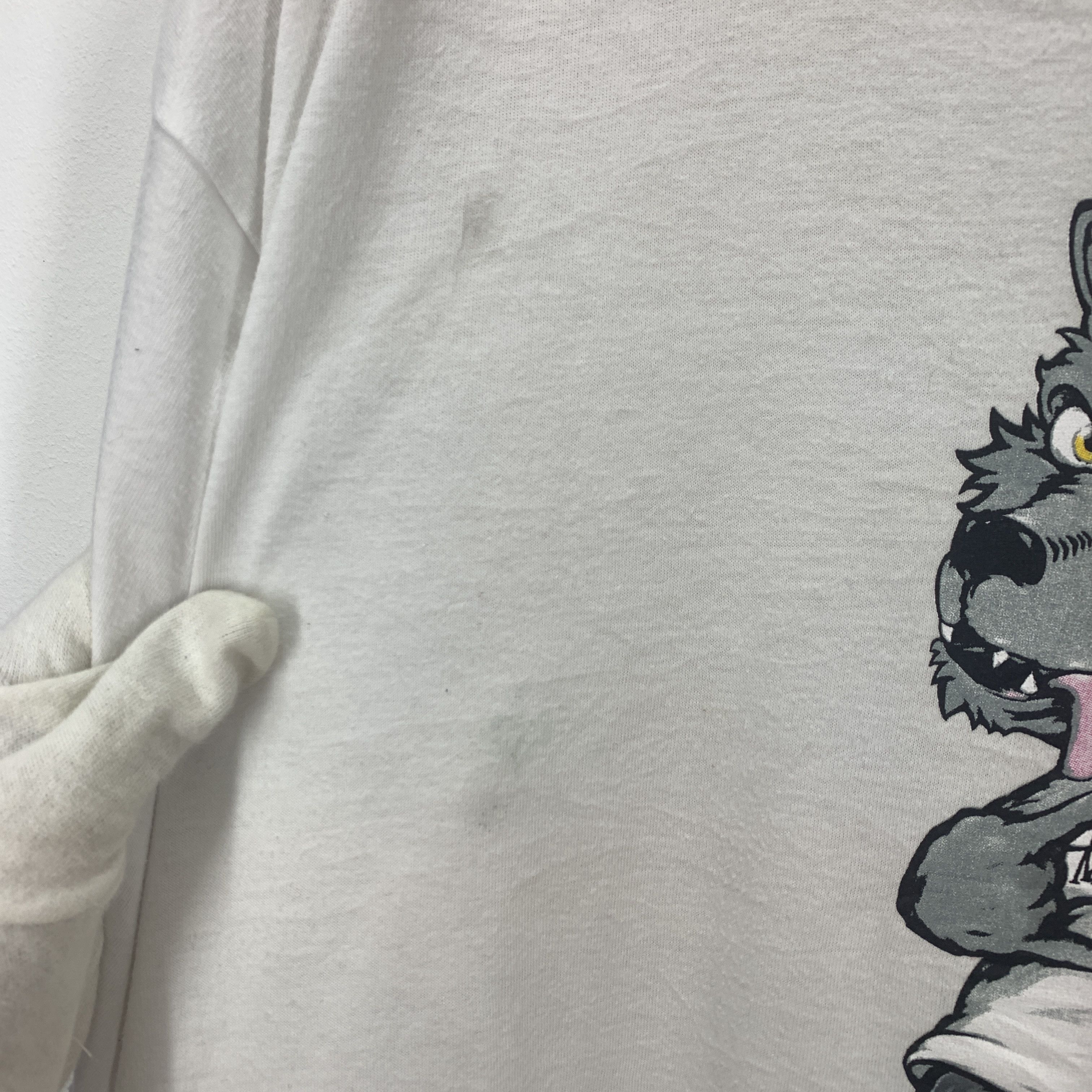 Japanese Brand KAZZROCK ORIGINAL Wolf Skater Crew Neck T Shirt #1810/07 Size US XL / EU 56 / 4 - 8 Thumbnail