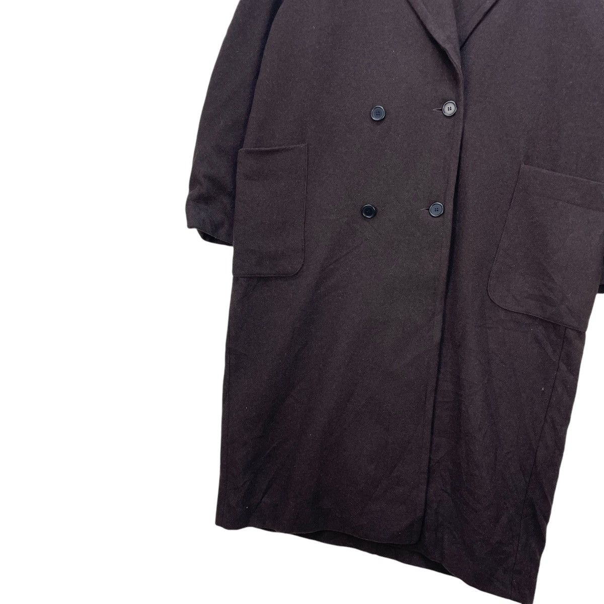 Autumn Cashmere Avant Garde Basisbroek Double Collar Long Coat Jacket Size US M / EU 48-50 / 2 - 5 Thumbnail