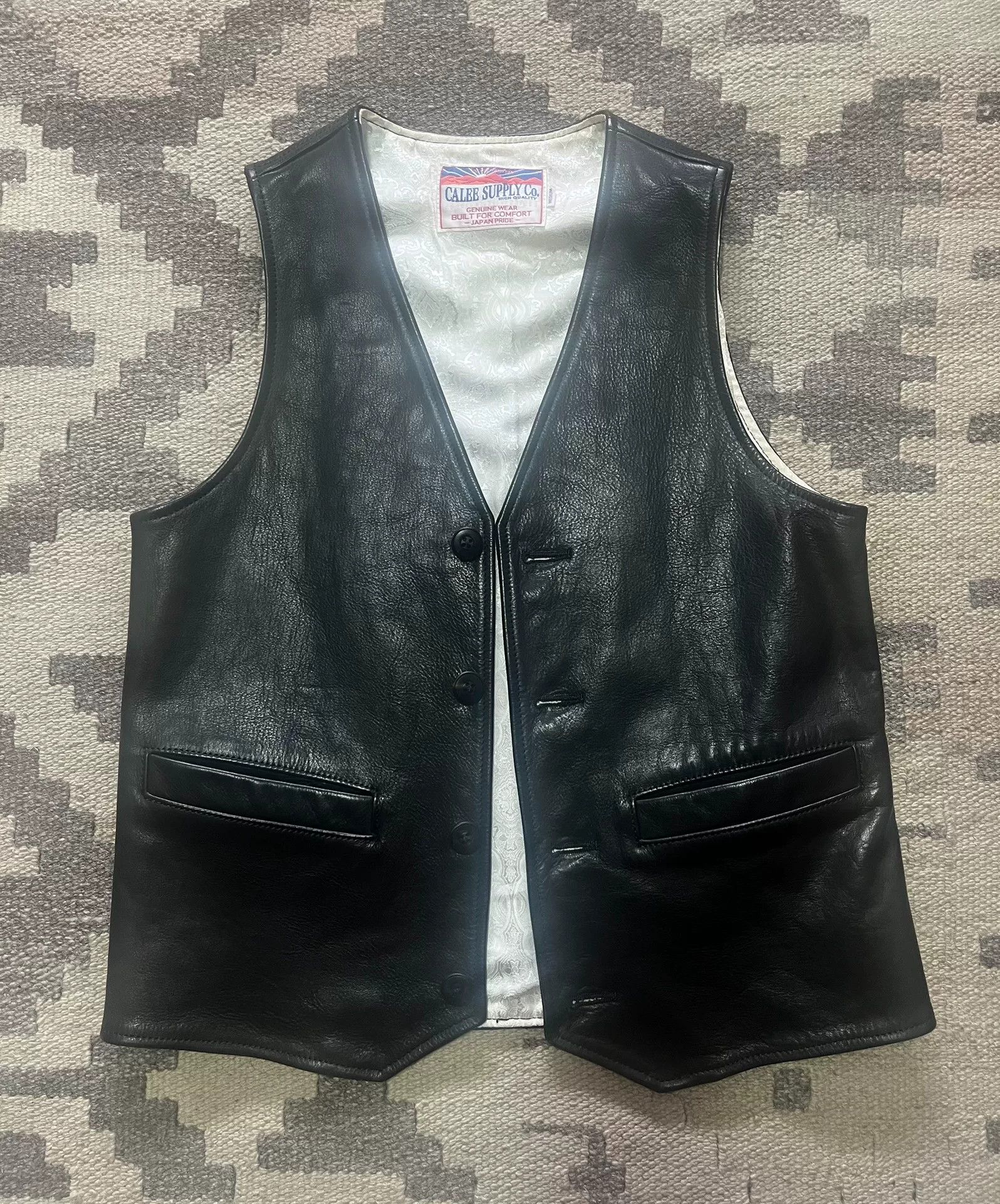 CAYL Calee Japanese Leather Vest Size US M / EU 48-50 / 2 - 1 Thumbnail