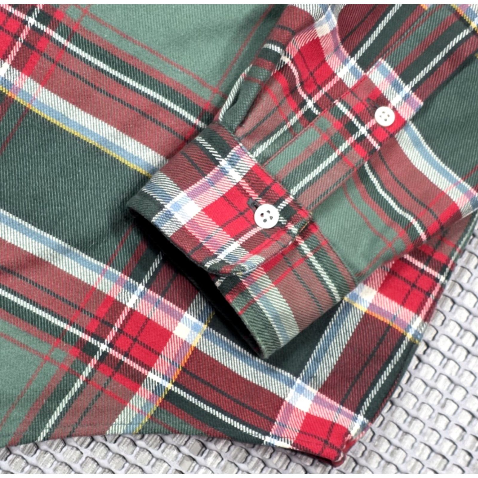 Polo Ralph Lauren VINTAGE Polo Ralph Lauren Shirt Mens M Green Plaid Brushed Cotton Flannel 90s Rare Button-Up Size US M / EU 48-50 / 2 - 6 Thumbnail