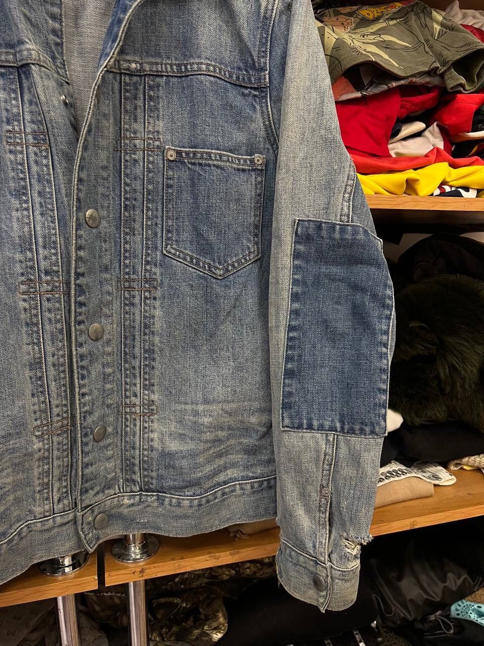 Allsaints Allsainta Distressed Avant Garde Y2K Western Vibe Jacket Size M / US 6-8 / IT 42-44 - 4 Thumbnail