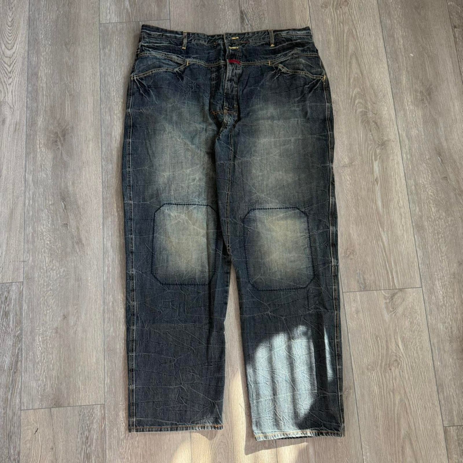 Marithe + Francois Girbaud Vintage MFG super baggy embroidered jeans Size US 44 / EU 60 - 4 Thumbnail
