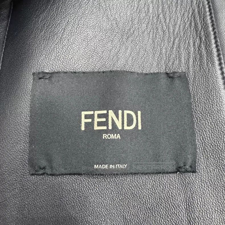 Fendi Fendi Leather and Fur Blend Jacket Size US L / EU 52-54 / 3 - 3 Thumbnail