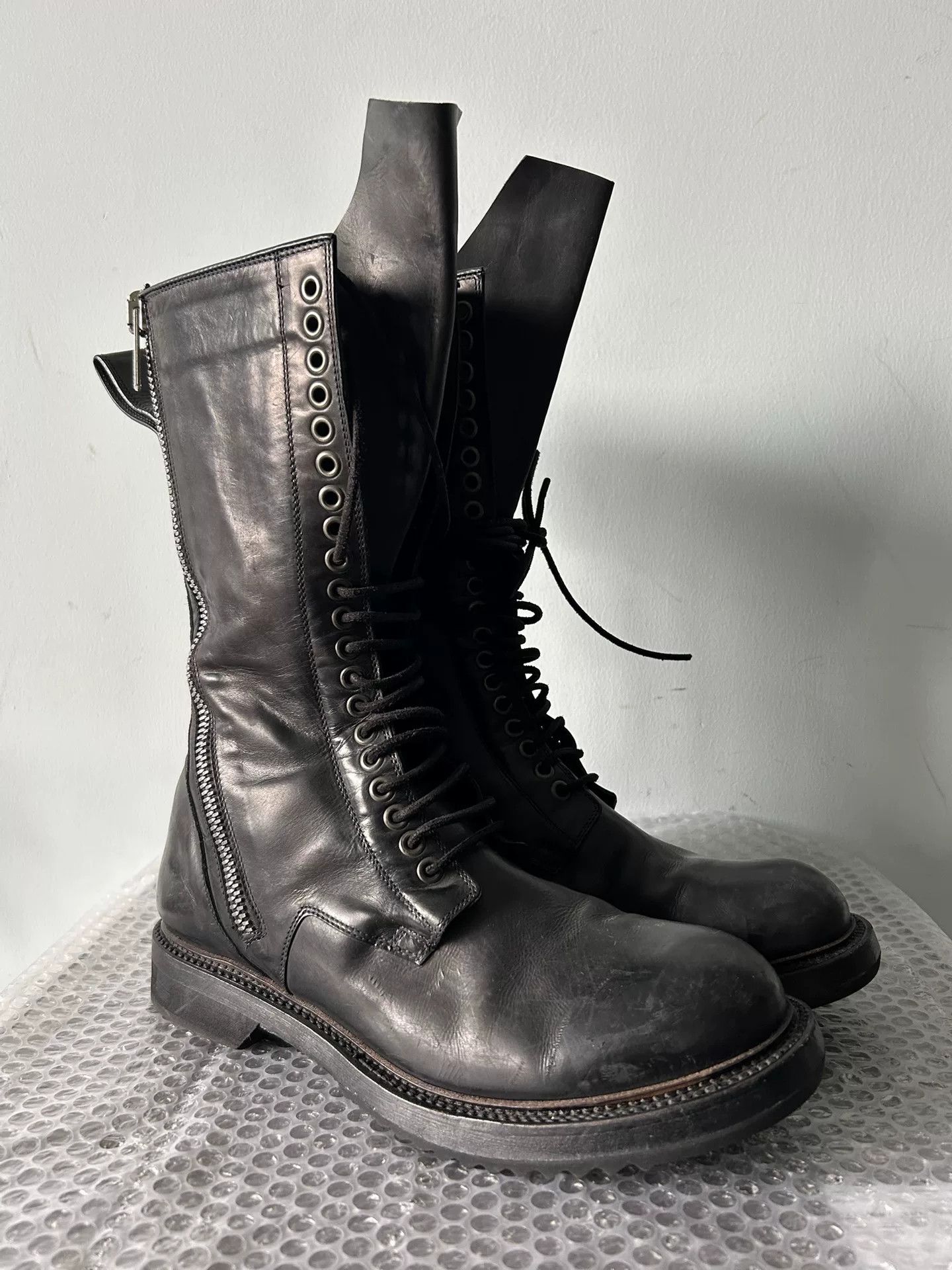 Rick Owens Rick Owens High-Top Zippered Boots Size US 8 / EU 41 - 1 Thumbnail