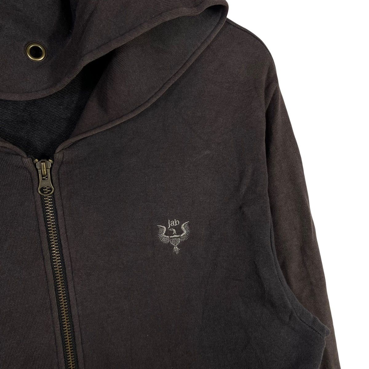 Japanese Brand Japanese Brand Skull Tattoo Full Zip Hoodie Dark Brown Size US L / EU 52-54 / 3 - 6 Thumbnail