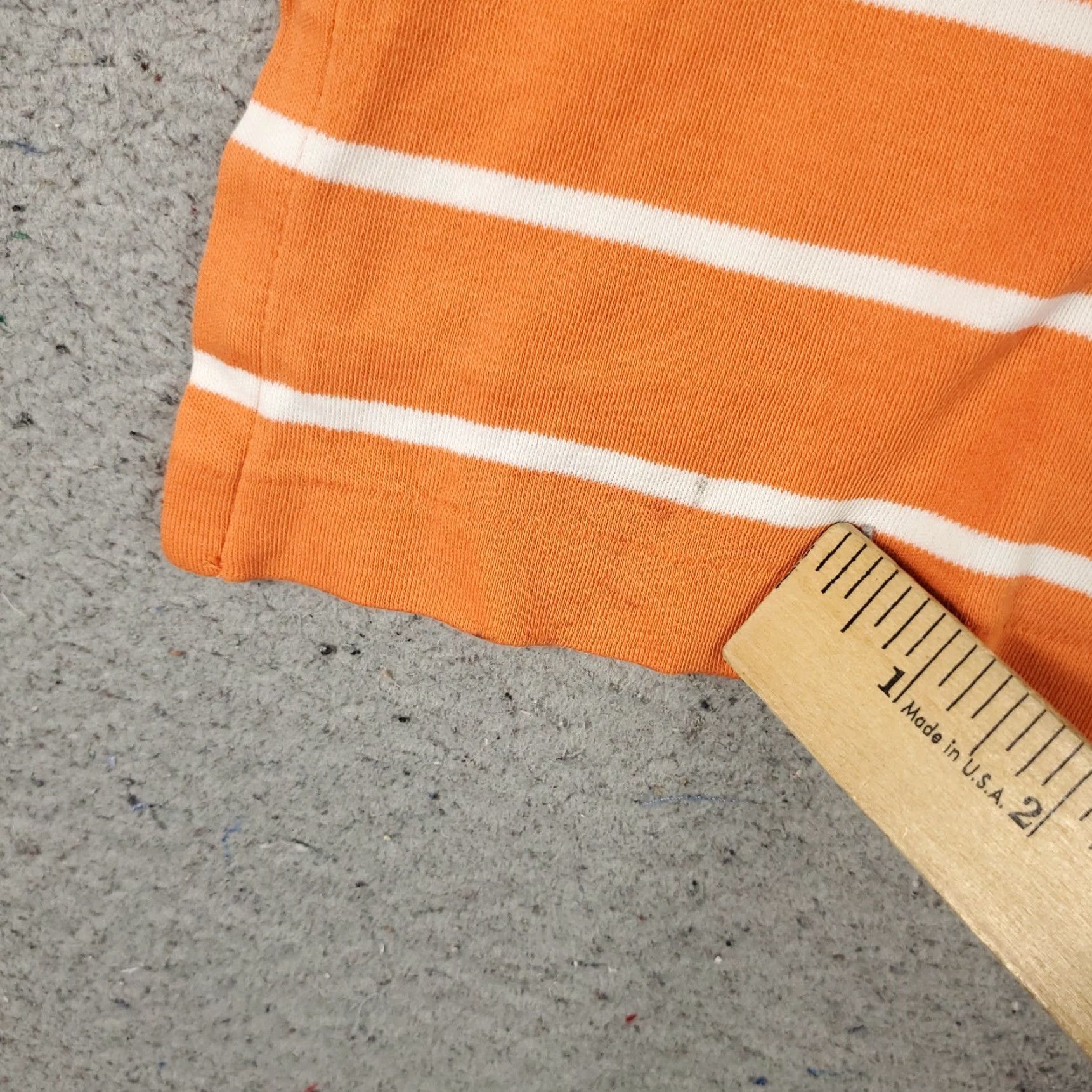 Ralph Lauren Ralph Lauren Polo Shirt Mens XL Orange Striped Pony Casual Short Sleeve Polo Shirt Adult XL Orange Polo by Ralph Lauren Mens Size US XL / EU 56 / 4 - 7 Thumbnail
