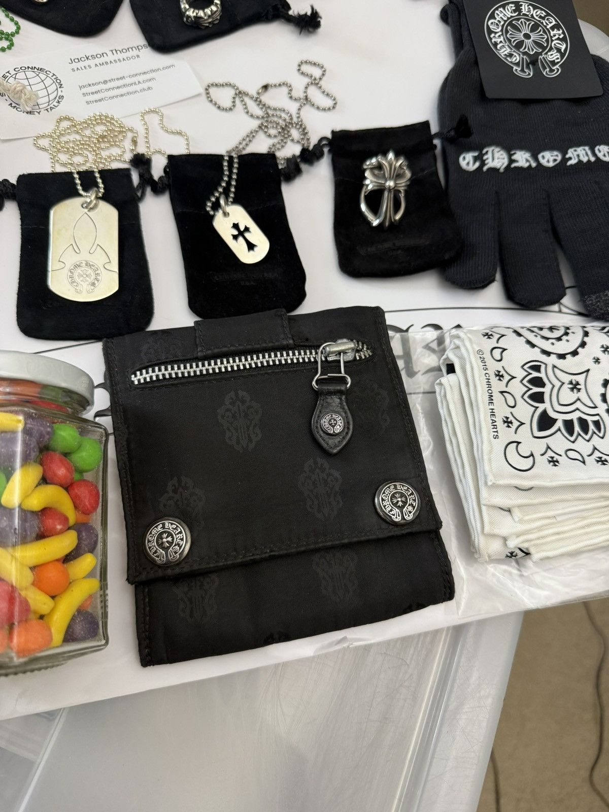Chrome Hearts CHROME HEARTS NYLON TRI FOLD WALLET GENTLY USED VINTAGE Size ONE SIZE - 2 Thumbnail