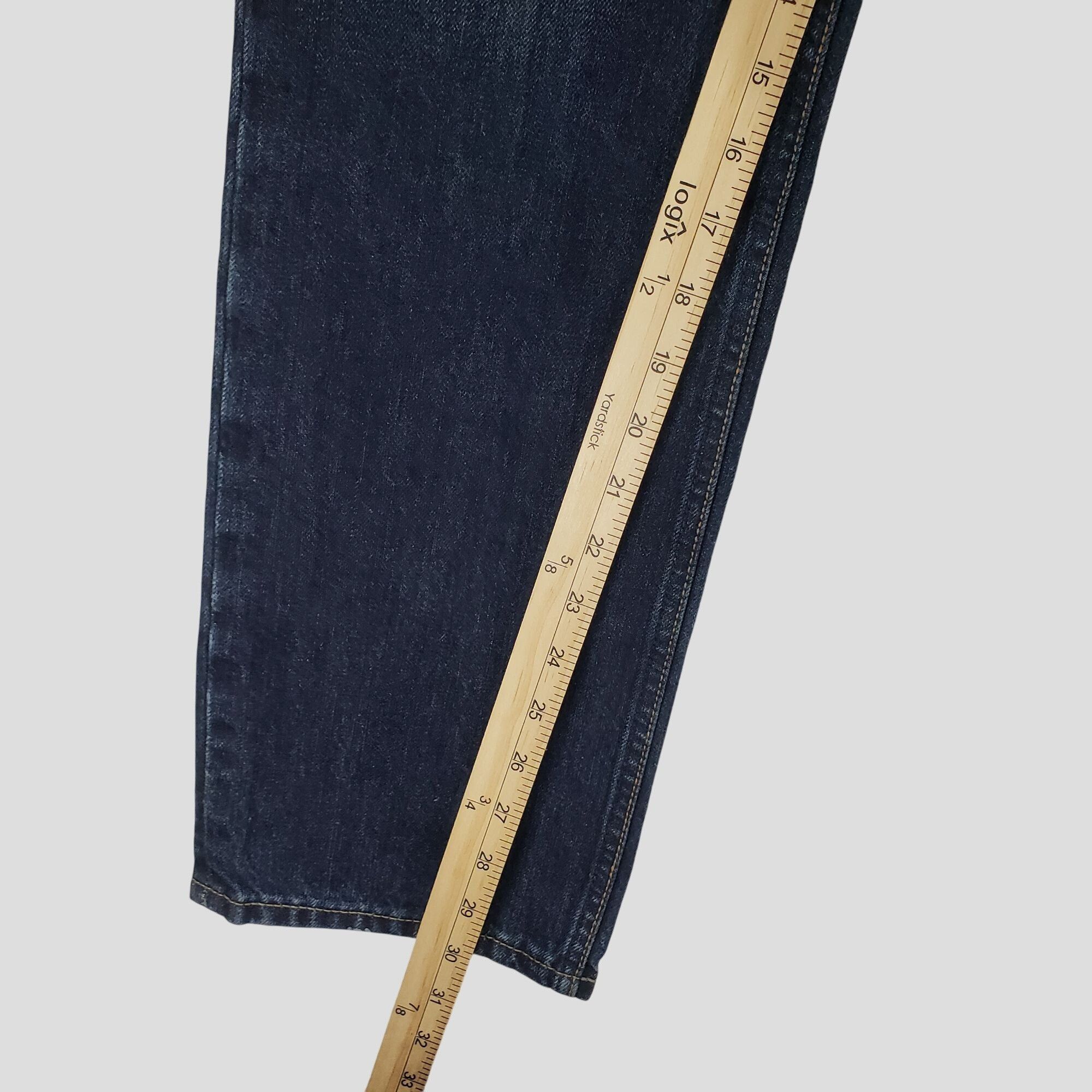 Aeropostale Aeropostale Mens Distressed Straight Leg Dark Wash Denim Jea Size US 34 / EU 50 - 5 Thumbnail