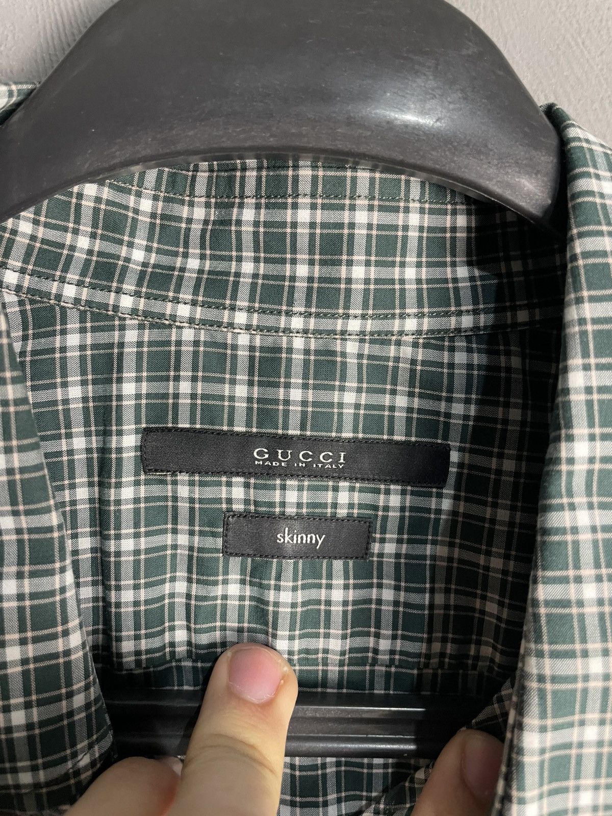 Gucci Gucci Plaid Check Formal Shirt 40 size Italy Size US M / EU 48-50 / 2 - 4 Thumbnail