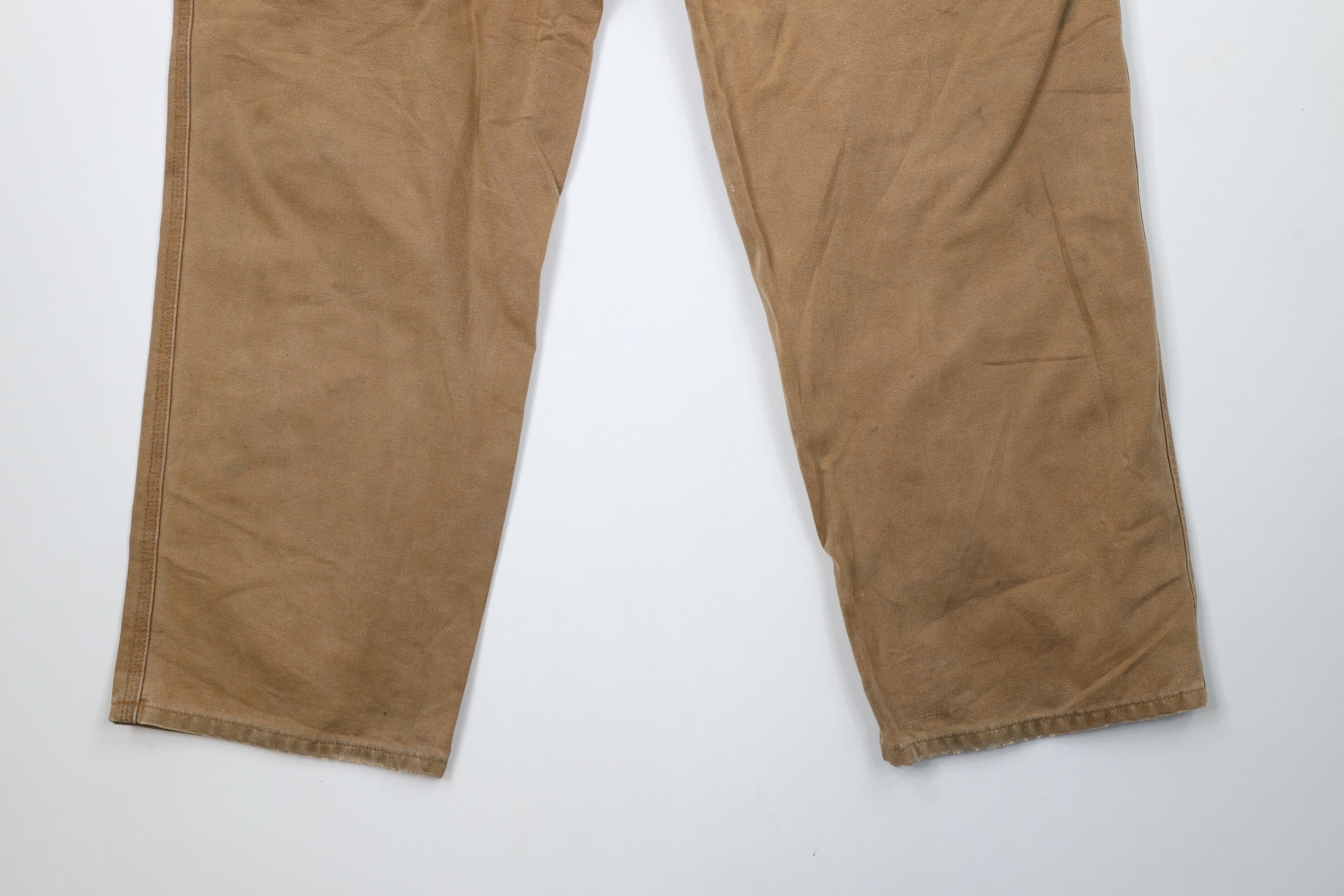 Carhartt × Vintage Vintage Carhartt Relaxed Fit Canvas Wide Leg Dungaree Pants Size US 42 / EU 58 - 13 Thumbnail