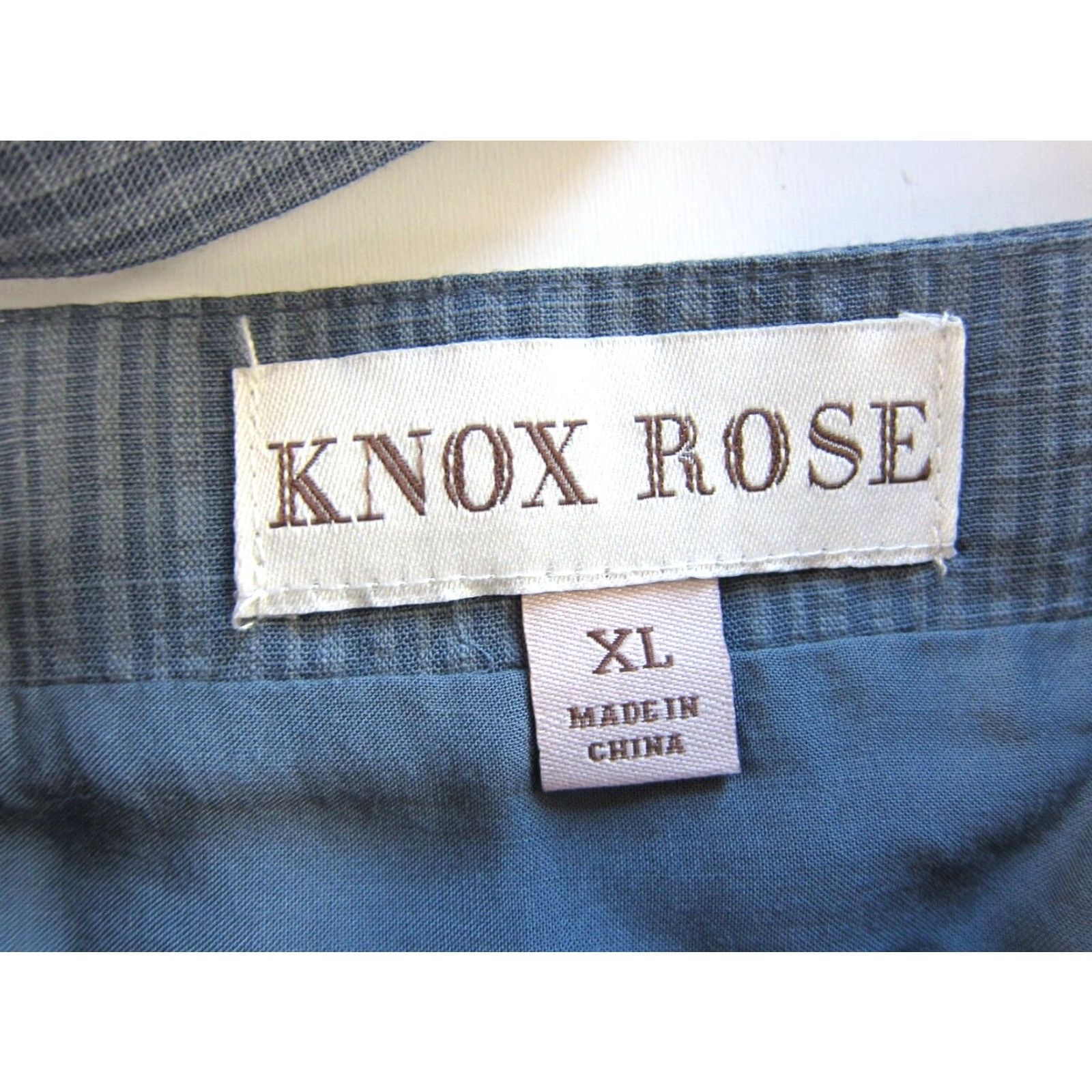 Vintage Knox Rose Cotton Blue White Embroidered Pocket Long Maxi Tank Dress XL Size XL / US 12-14 / IT 48-50 - 4 Thumbnail