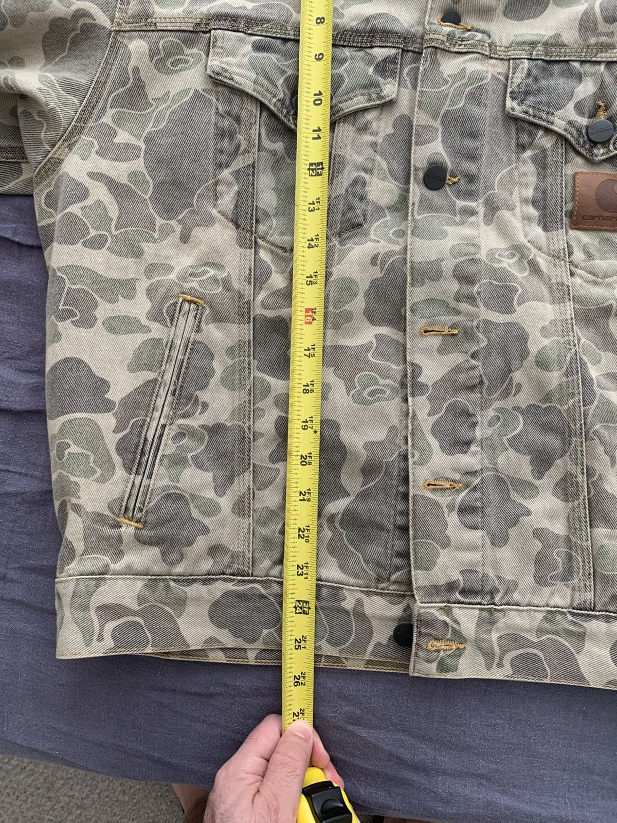Carhartt Duck Camo Hekdton Jacket (bleached) Size US M / EU 48-50 / 2 - 3 Thumbnail