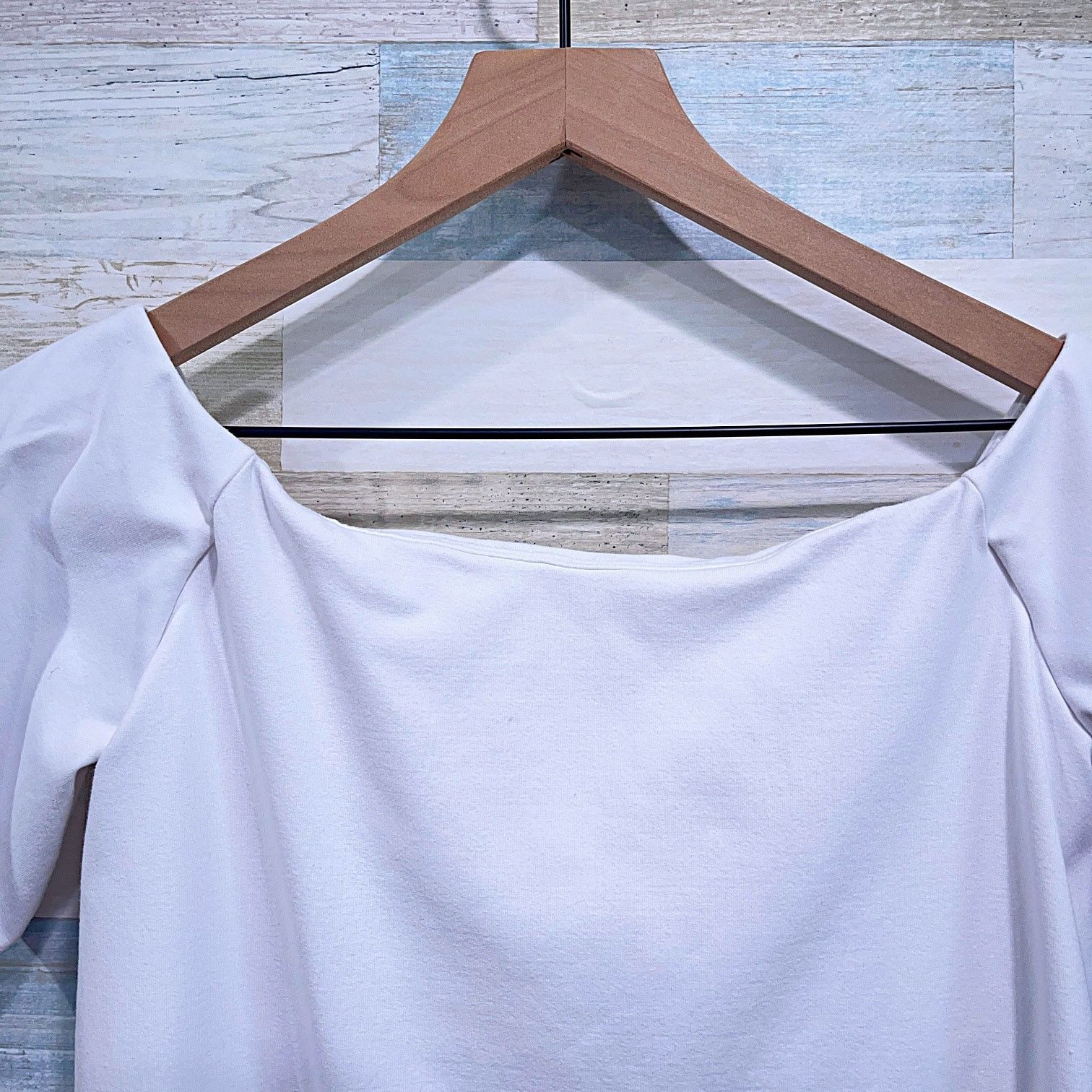 Susana Monaco Susana Monaco Off Shoulder Swing Fit Blouse White Ponte XS Size XS / US 0-2 / IT 36-38 - 4 Thumbnail