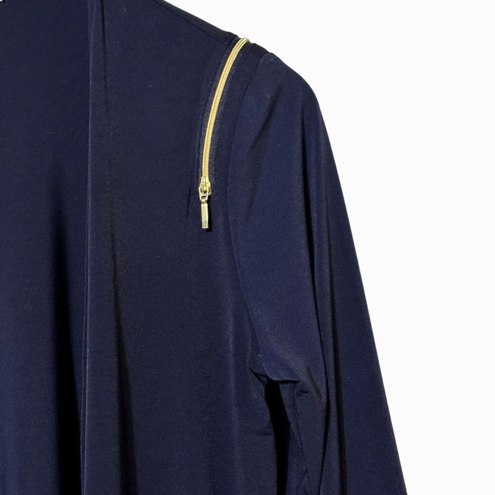 Chicos Chico's Blue 3/4 Sleeve Open Front Cardigan Size Small Size S / US 4 / IT 40 - 5 Thumbnail