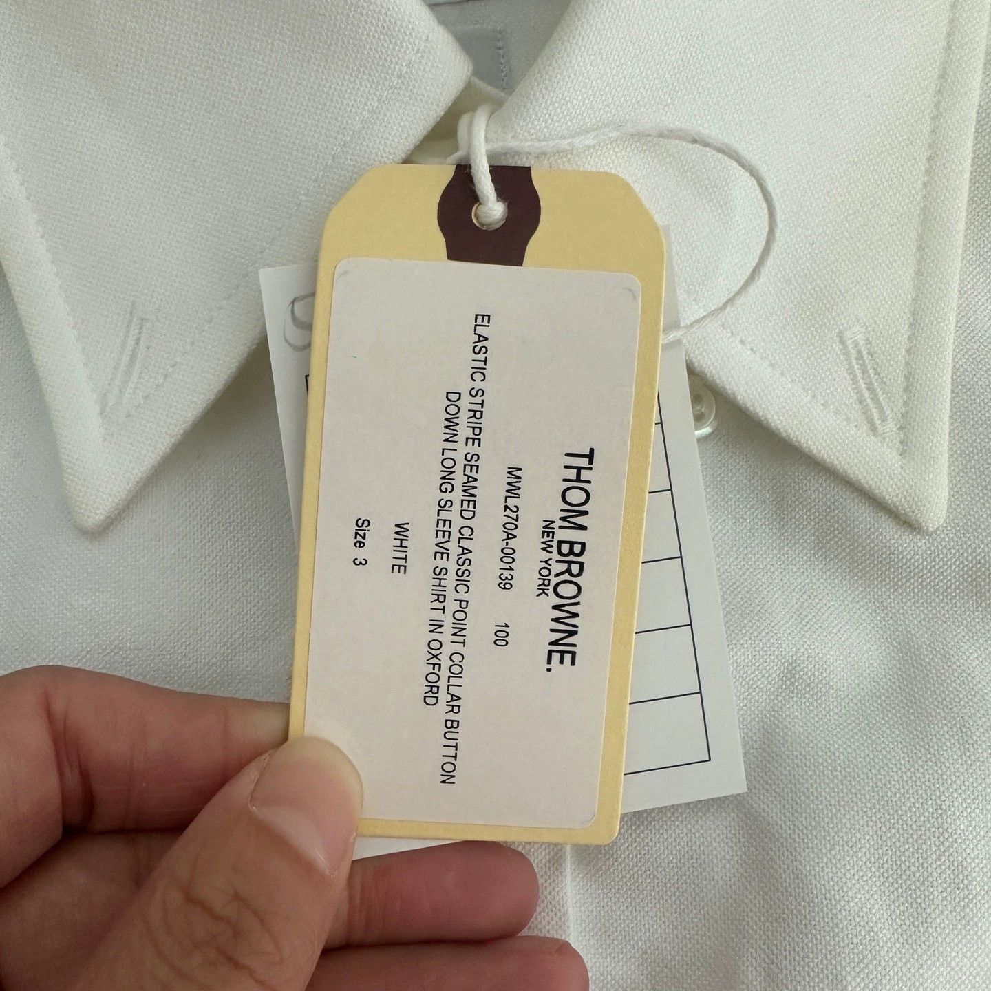 Thom Browne Thom Browne/TB Double Sleeve Three-Stripe Shirt Size US M / EU 48-50 / 2 - 6 Thumbnail