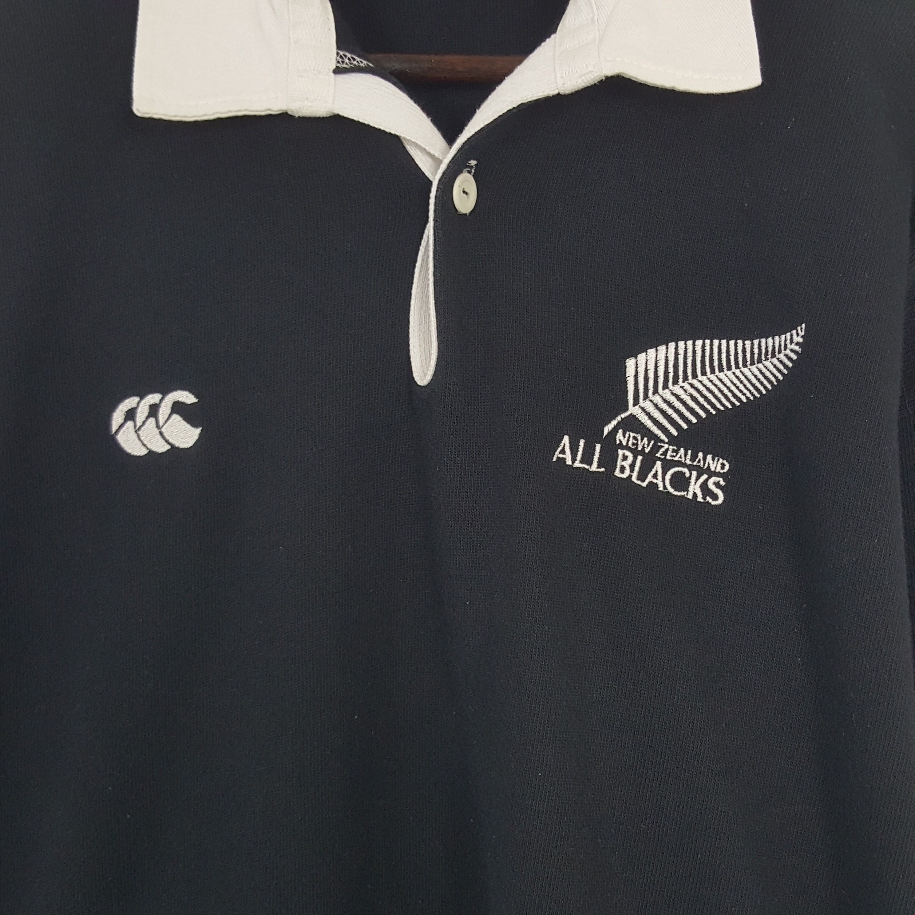 Canterbury of New Zealand × Vintage Vintage New Zealand All Black Polos Size US L / EU 52-54 / 3 - 2 Thumbnail