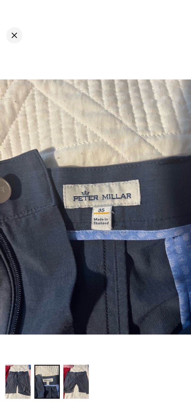 Peter Millar Peter Millar Navy Shorts Size US 35 - 2 Thumbnail